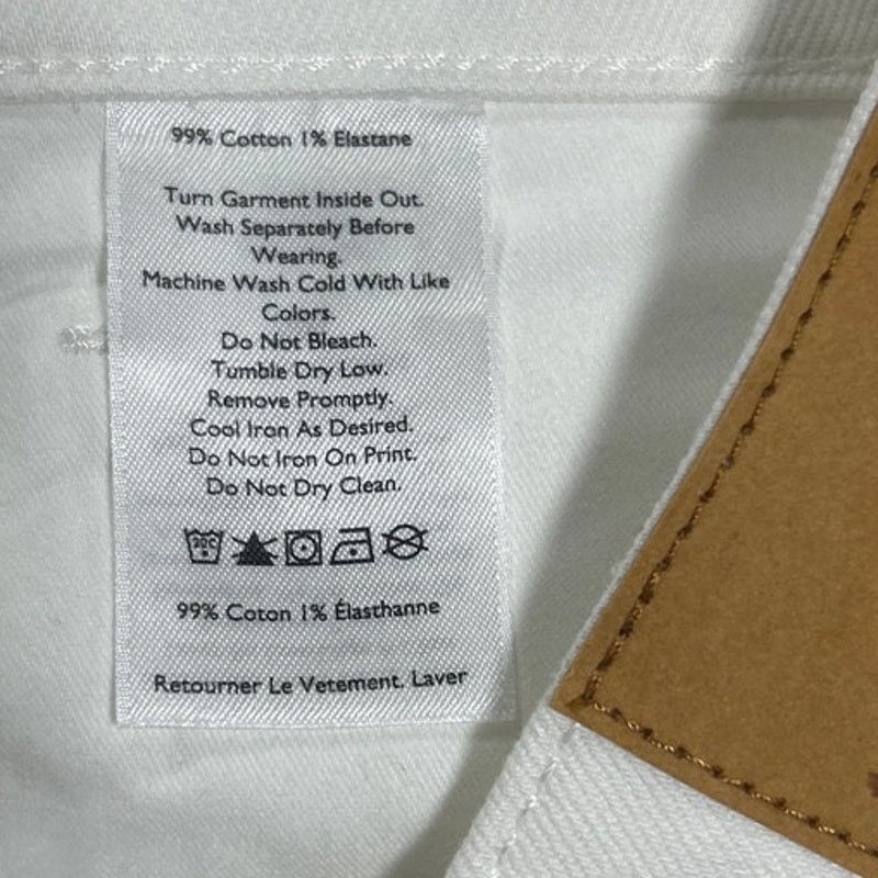 Eddie Bauer New Eddie Bauer Women Size 10 White Cutoff Denim Shorts Size 32" / US 10 / IT 46 - 4 Thumbnail