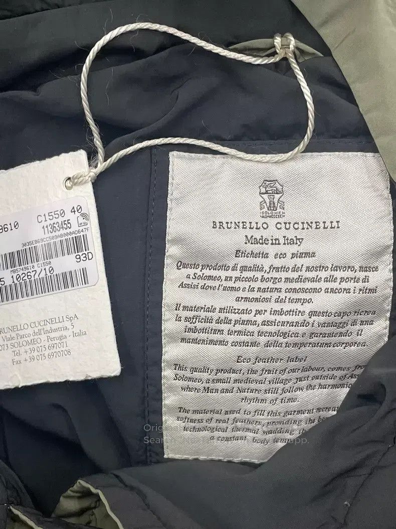 Brunello Cucinelli Brunello Cucinelli Military Green Cotton Jacket Size XS / US 0-2 / IT 36-38 - 3 Thumbnail