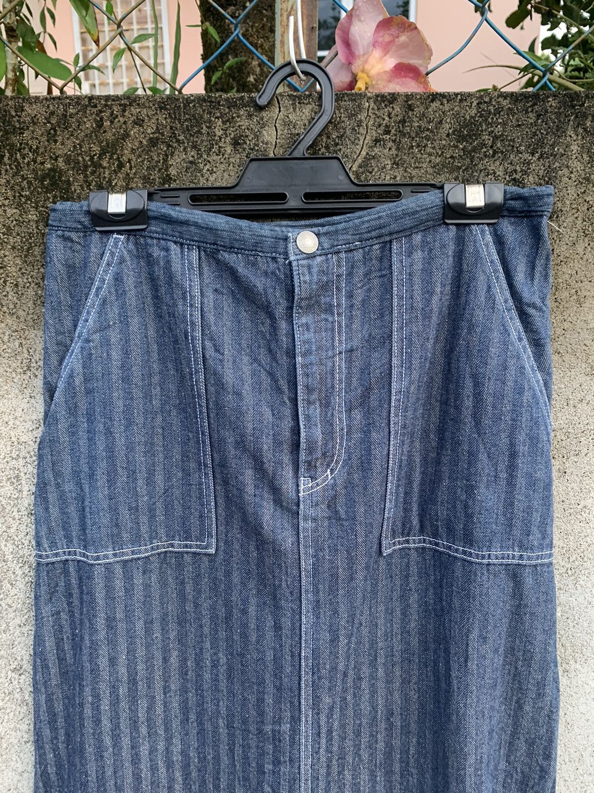 Japanese Brand Hickory Stripe Layered Skirt Size 28" / US 6 / IT 42 - 3 Thumbnail