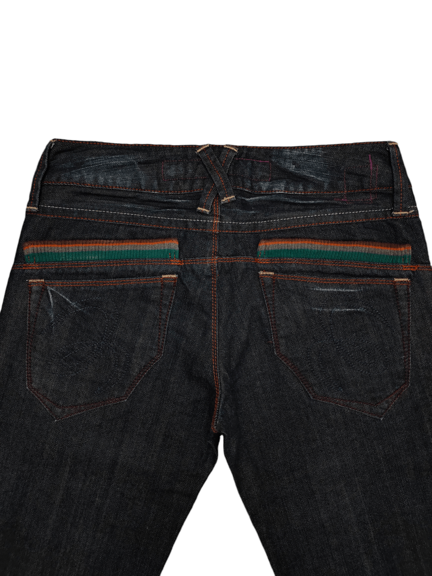 Le Grande Bleu (L.G.B.) Flare Jeans Et Boite Multi Pocket Embroidered Denim Bootcut Size US 30 / EU 46 - 17 Thumbnail