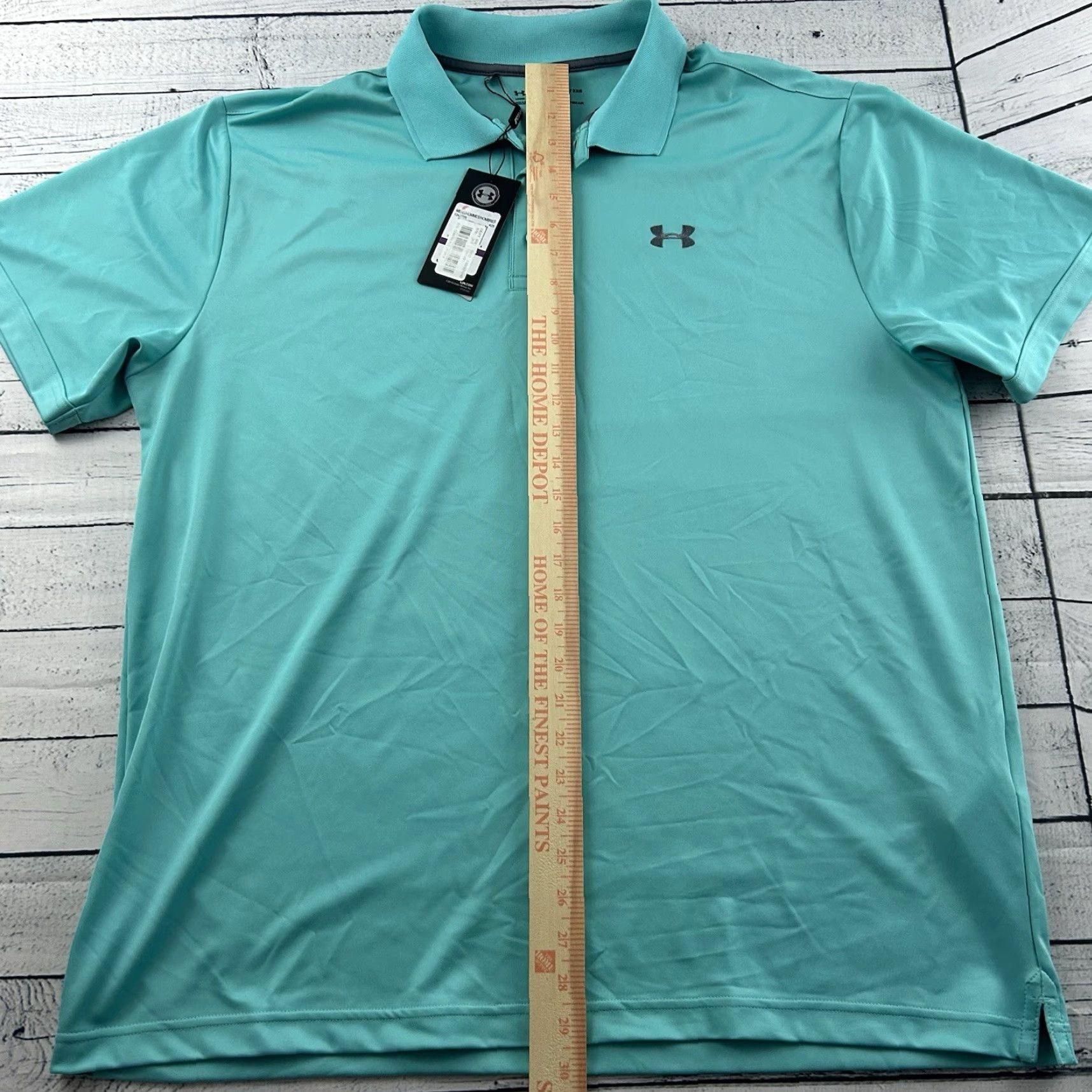 Under Armour Under Armour HeatGear Short Sleeve Golf Polo Shirt Men's 2XL Teal Green Shirt Polos Mens 2XL HeatGear Size US XXL / EU 58 / 5 - 5 Thumbnail