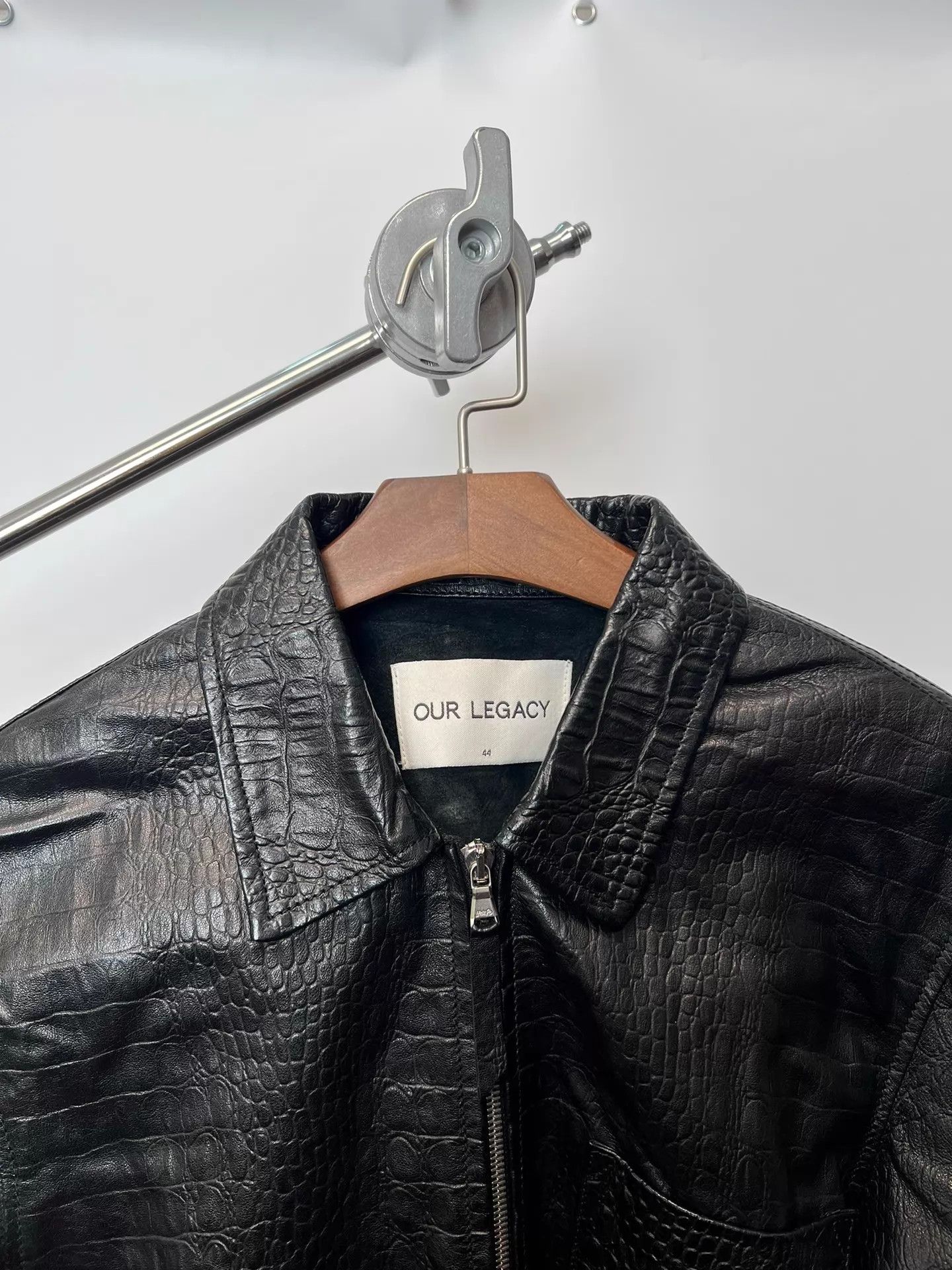 Our Legacy Our Legacy Croc Embossed Leather Jacket Size 44 Size US S / EU 44-46 / 1 - 3 Thumbnail