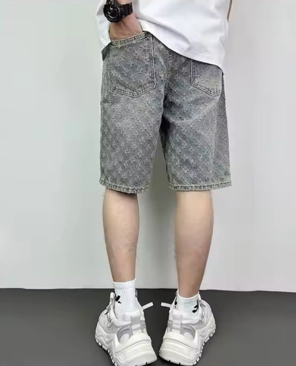 Japanese Brand × Jean Distressed Men Denim Short Niches Design Tide Short Size US 34 / EU 50 - 5 Thumbnail