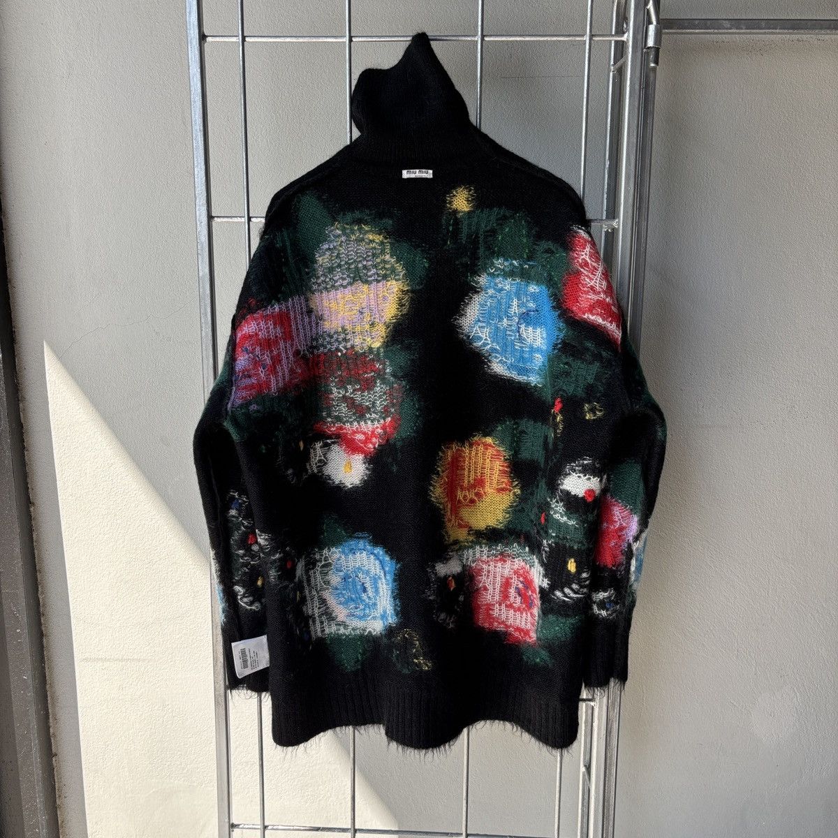 Miu Miu Miu Miu Roses Intarsia Mohair Sweater Size ONE SIZE - 17 Thumbnail