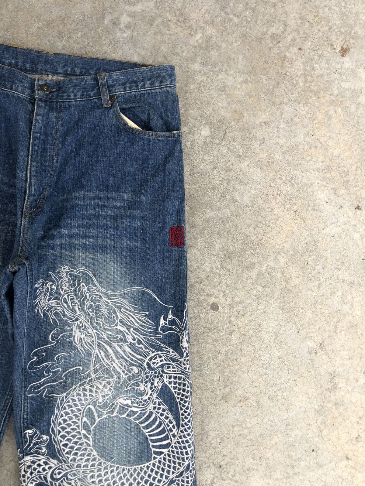 Karakuri Tamashii Karakuri Tamashii Embroidered Baggy Distressed Size US 34 / EU 50 - 5 Thumbnail