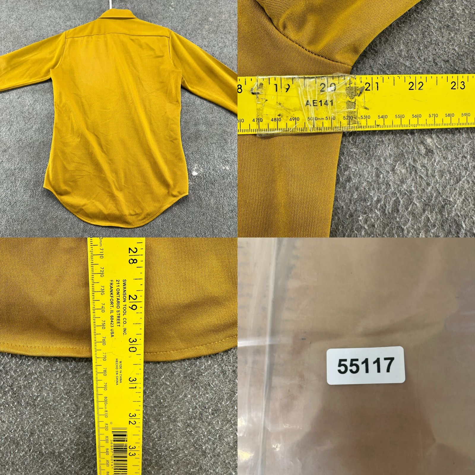 Vintage VINTAGE Towncraft Shirt Mens 15.5 34 Yellow Button Up Long Sleeve Tapered 70s Size US L / EU 52-54 / 3 - 8 Thumbnail