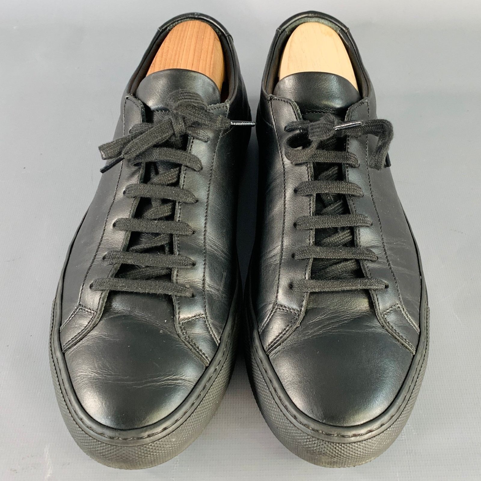 Common Projects COMMON PROJECTS Size 8 Black Leather Low Top Sneakers Size US 8 / EU 41 - 4 Thumbnail