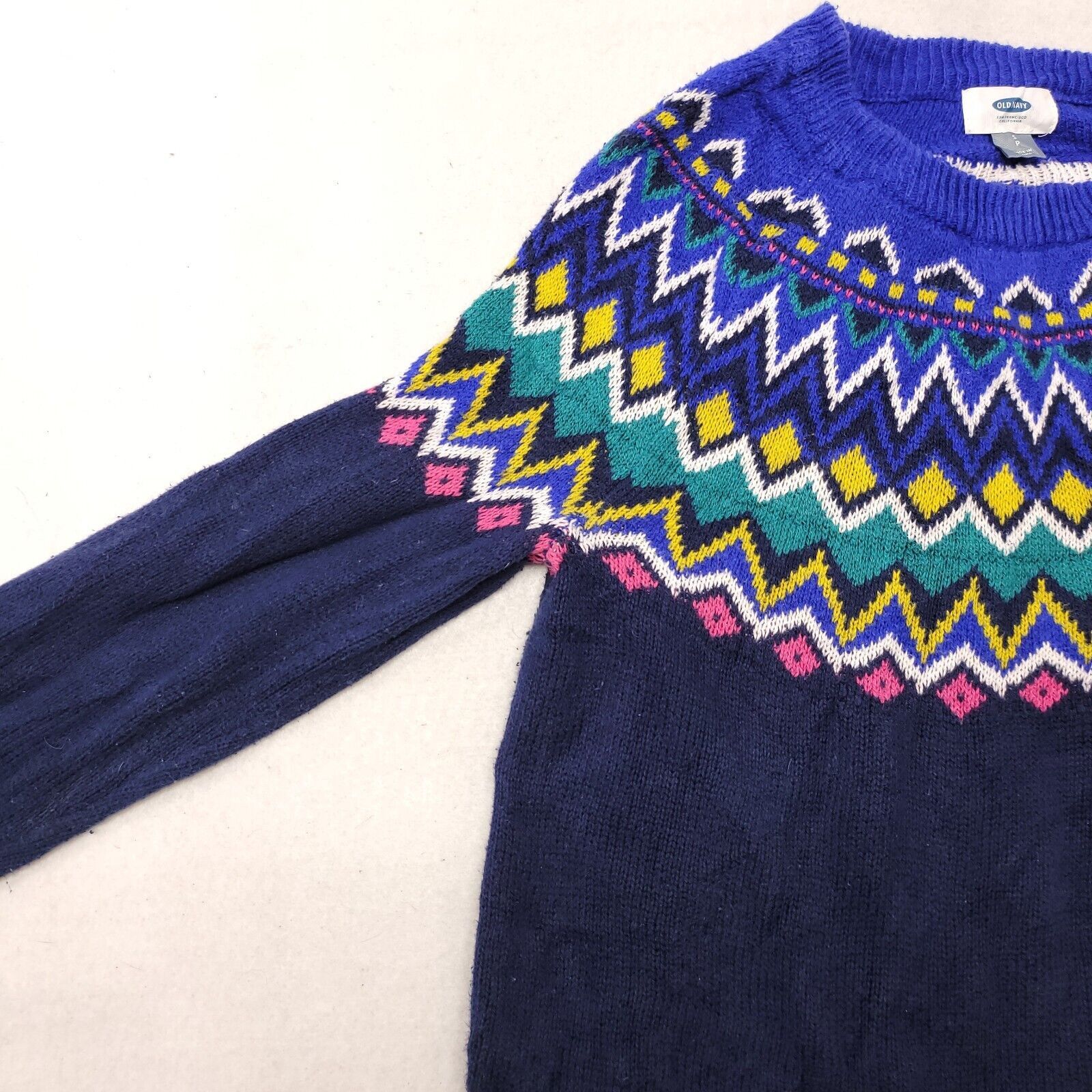 Old Navy Old Navy Casual Cotton Sweater Womens Size Small Blue Green Size S / US 4 / IT 40 - 4 Thumbnail