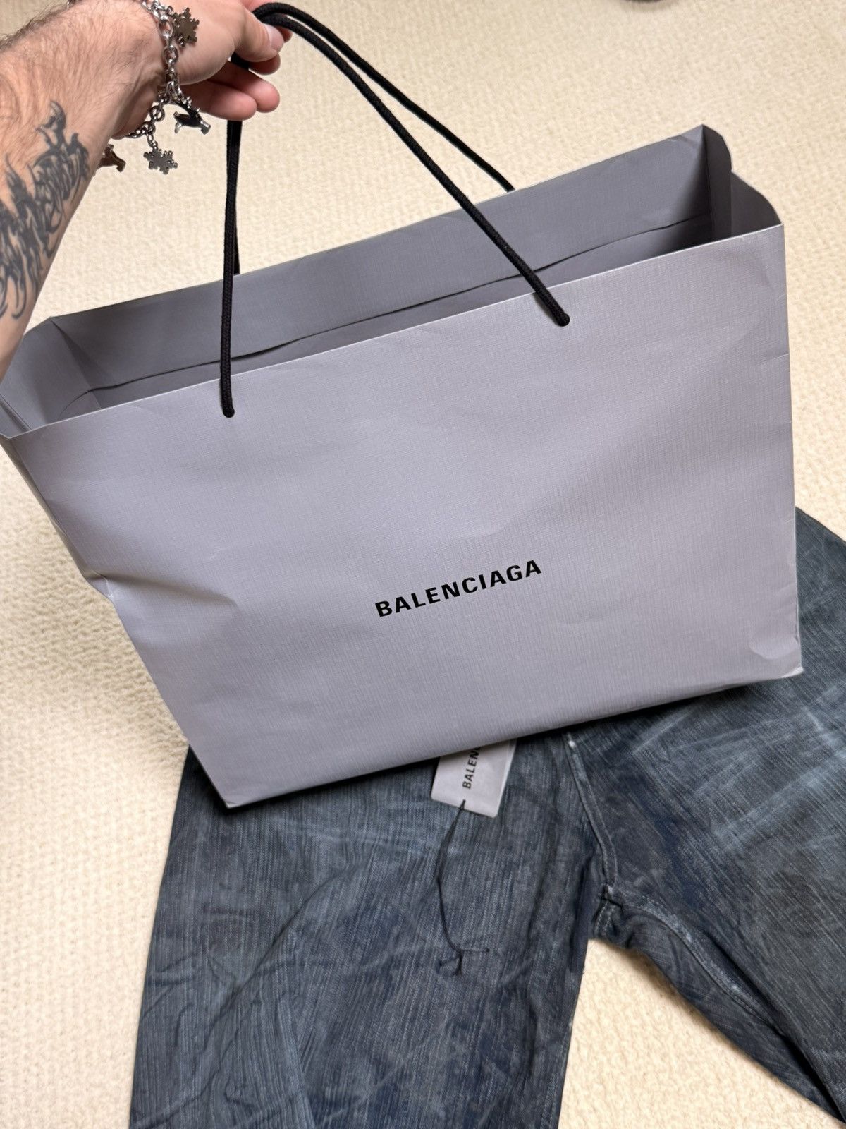 Balenciaga Balenciaga Baggy Finish Feuillage camo brown Denim Jeans Size US 30 / EU 46 - 15 Thumbnail