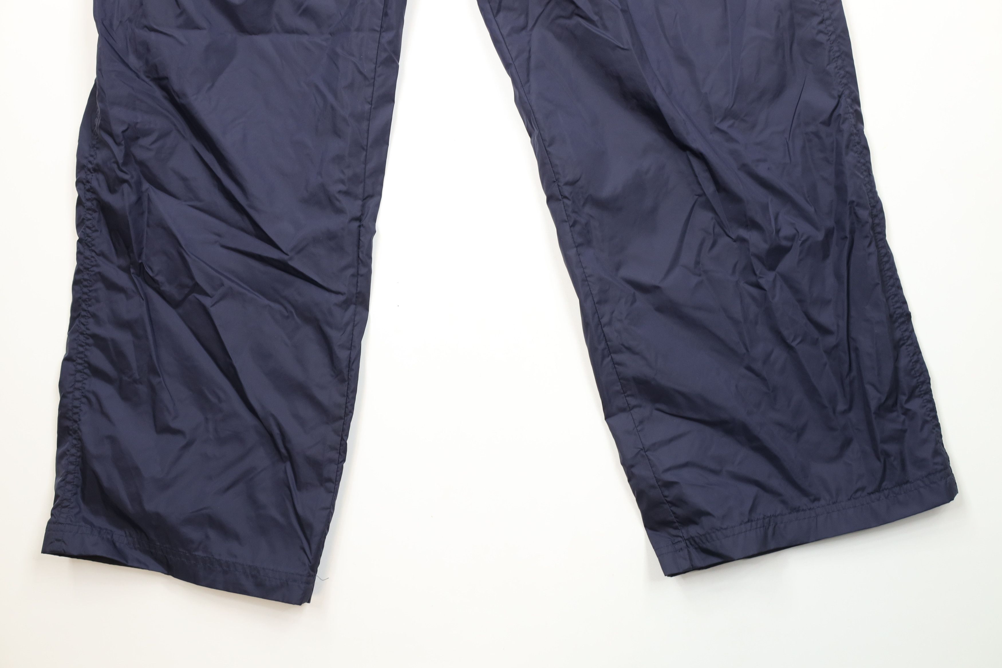 Reebok × Vintage Vintage 90s Reebok Wide Leg Windbreaker Pants Navy Blue Size US 38 / EU 54 - 4 Thumbnail