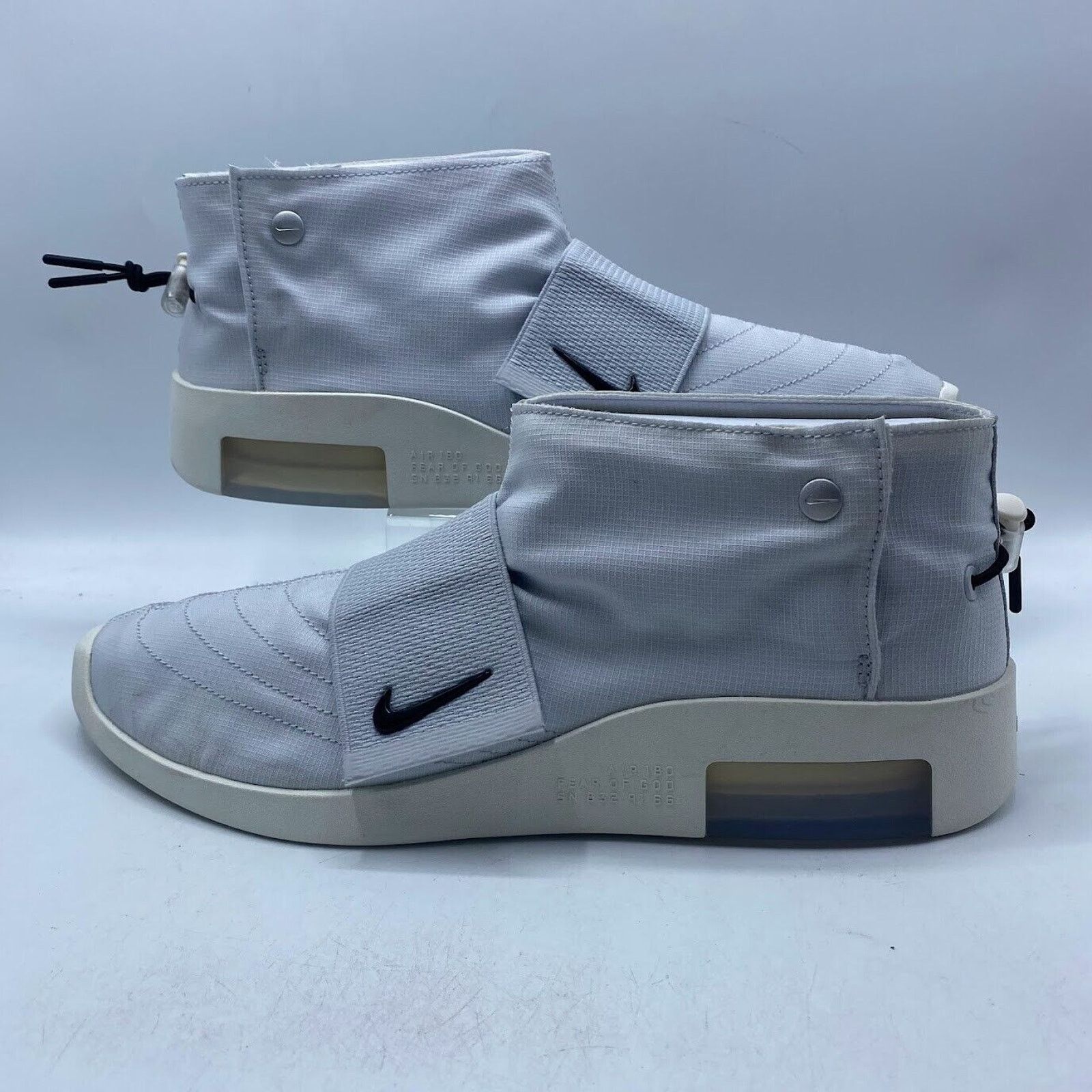 Nike NEW Nike Air / Fear Of God MOC Platinum Black AT8086 001 Size US 12 / EU 45 - 2 Thumbnail