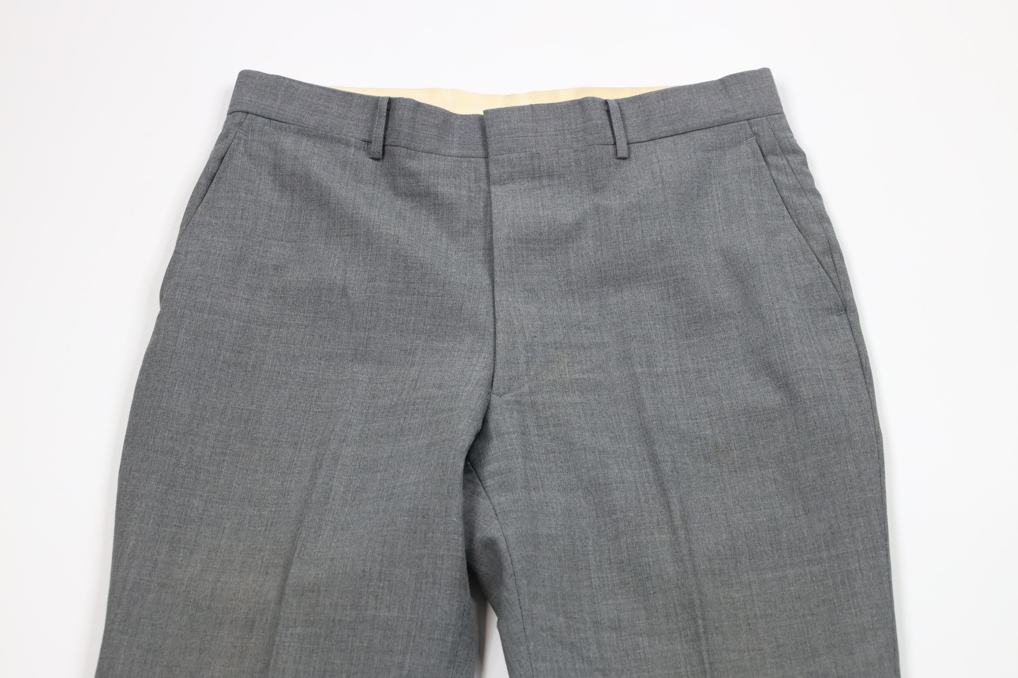 Vintage Vintage 70s Streetwear Wool Flared Wide Leg Chino Pants Size US 32 / EU 48 - 2 Thumbnail