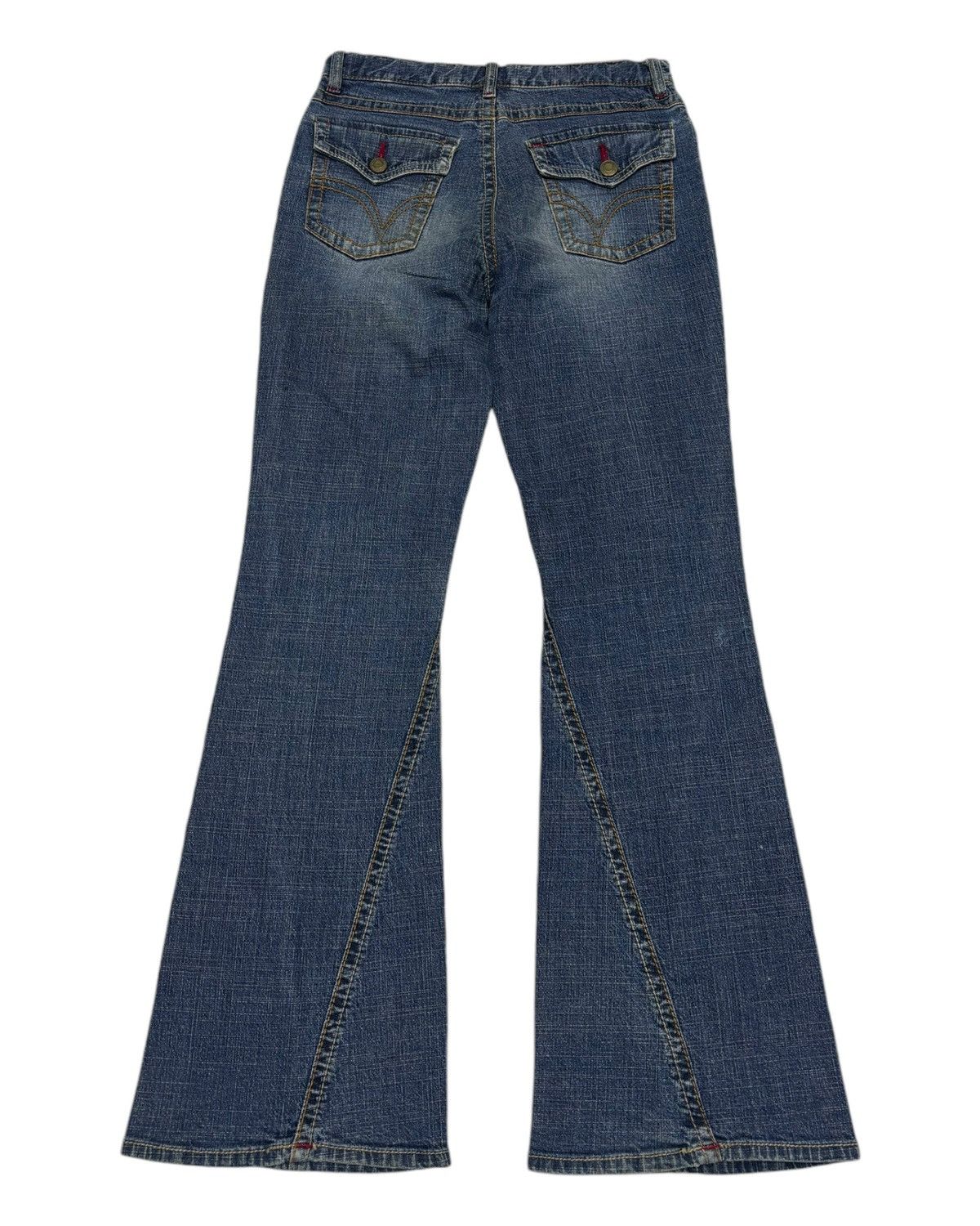 Hysteric Glamour × Japanese Brand FLARED TWIST💥90s Style Bootcut Denim Mini Valman Flare Jeans Size US 26 / EU 42 - 2 Thumbnail