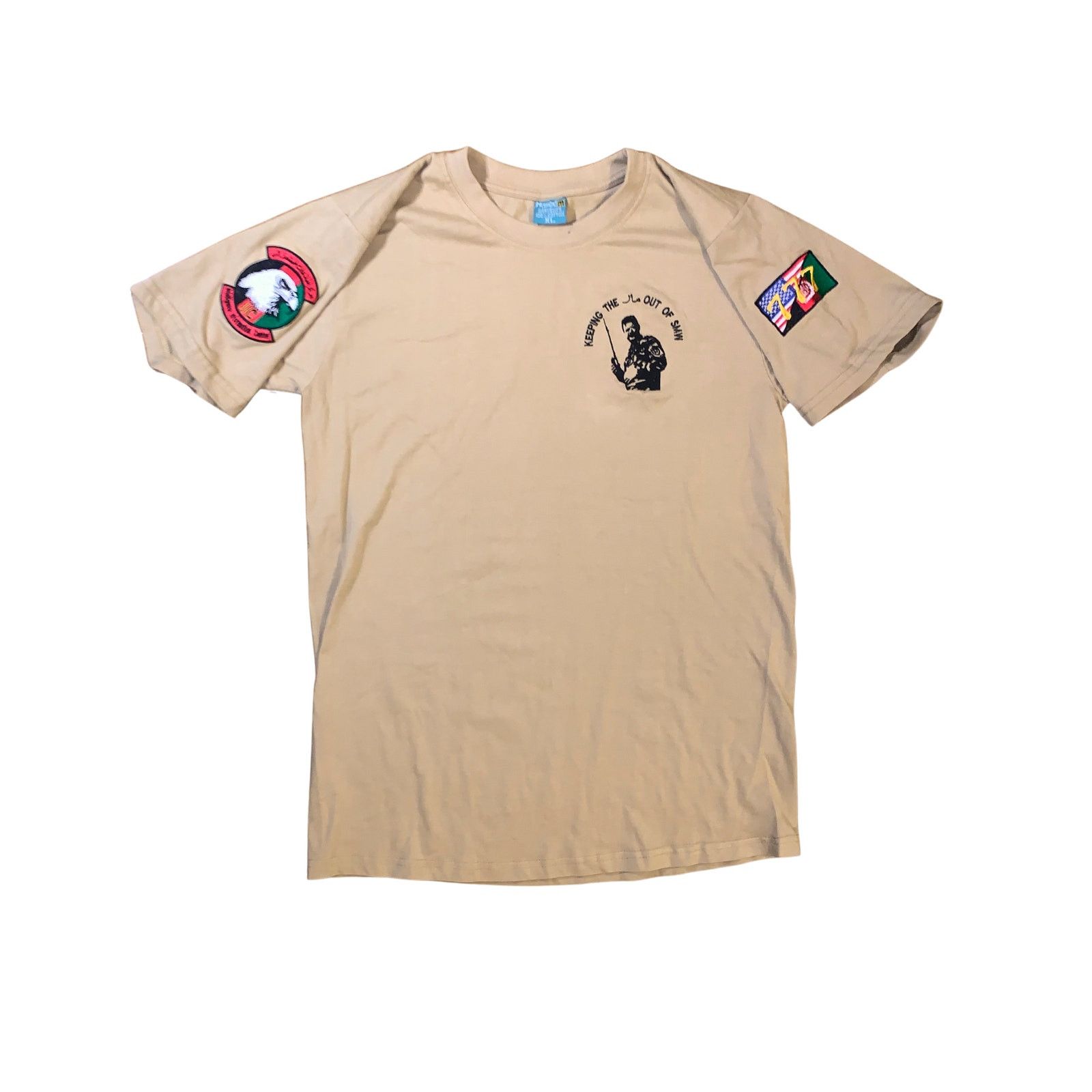 Vintage 777 Special Mission Wing T Shirt XL Tan Afghan US Military Size US XL / EU 56 / 4 - 1 Thumbnail