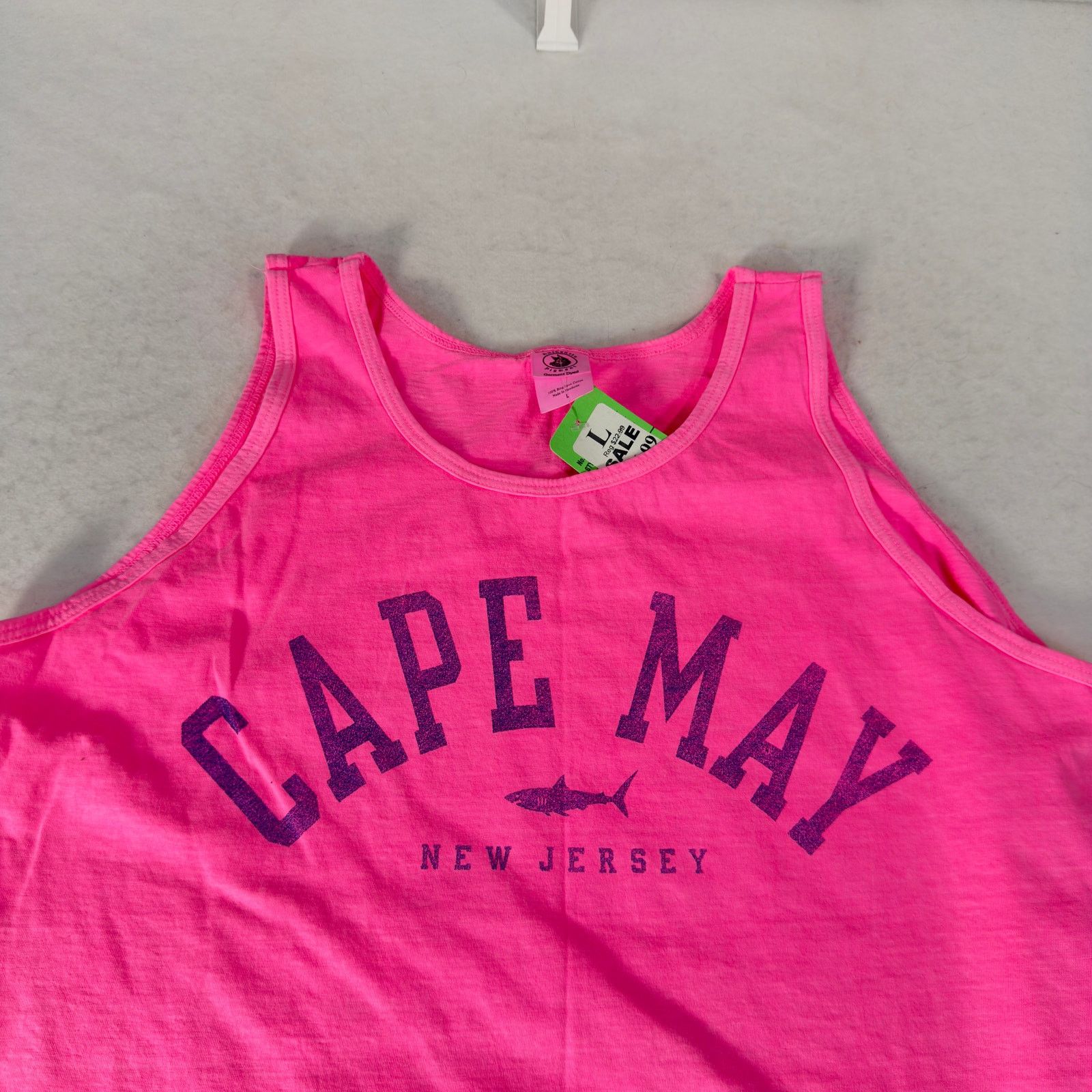 Authentic Pigment Authentic Pigments Tank Top Womans L Pink Cape May NJ Shore Size L / US 10 / IT 46 - 3 Thumbnail