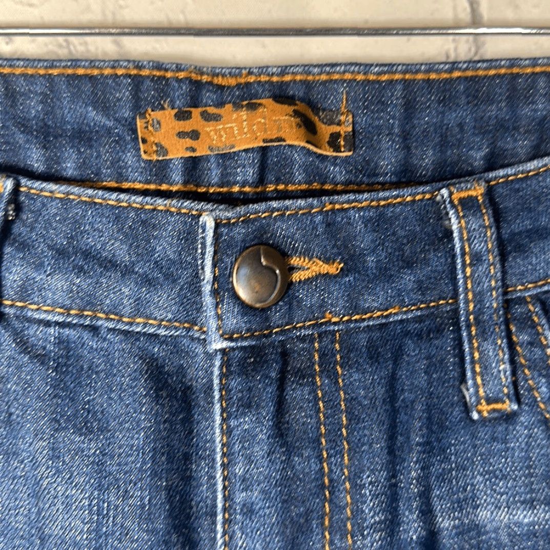 Vintage Joes Jeans Women’s Skinny Jeans 28 Leopard Blue Denim Made in USA Womens Size 28" / US 6 / IT 42 - 2 Thumbnail