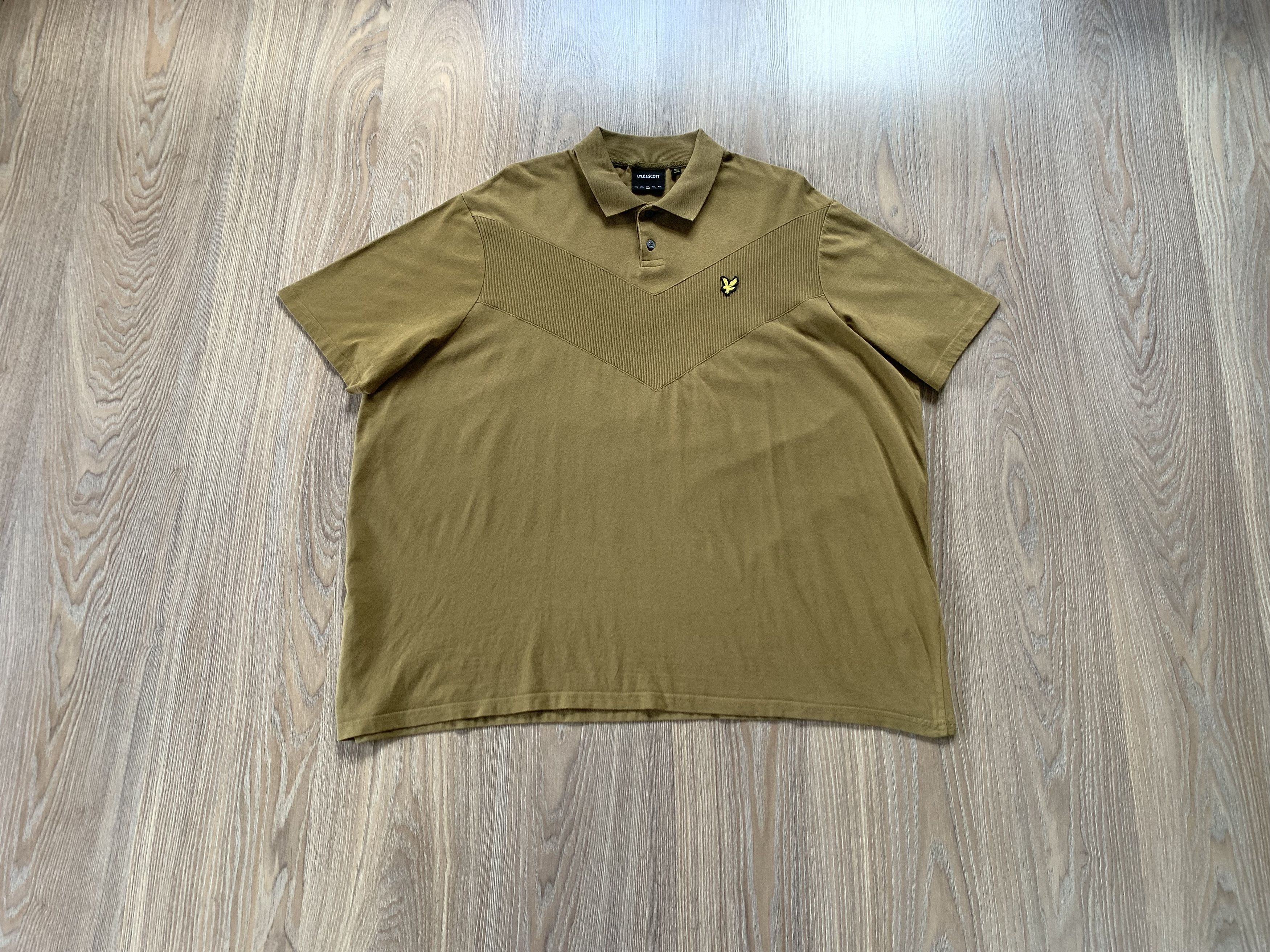 Lyle & Scott Lyle & Scott Chevron Khaki Cotton Polo Shirt Size US XXL / EU 58 / 5 - 1 Thumbnail
