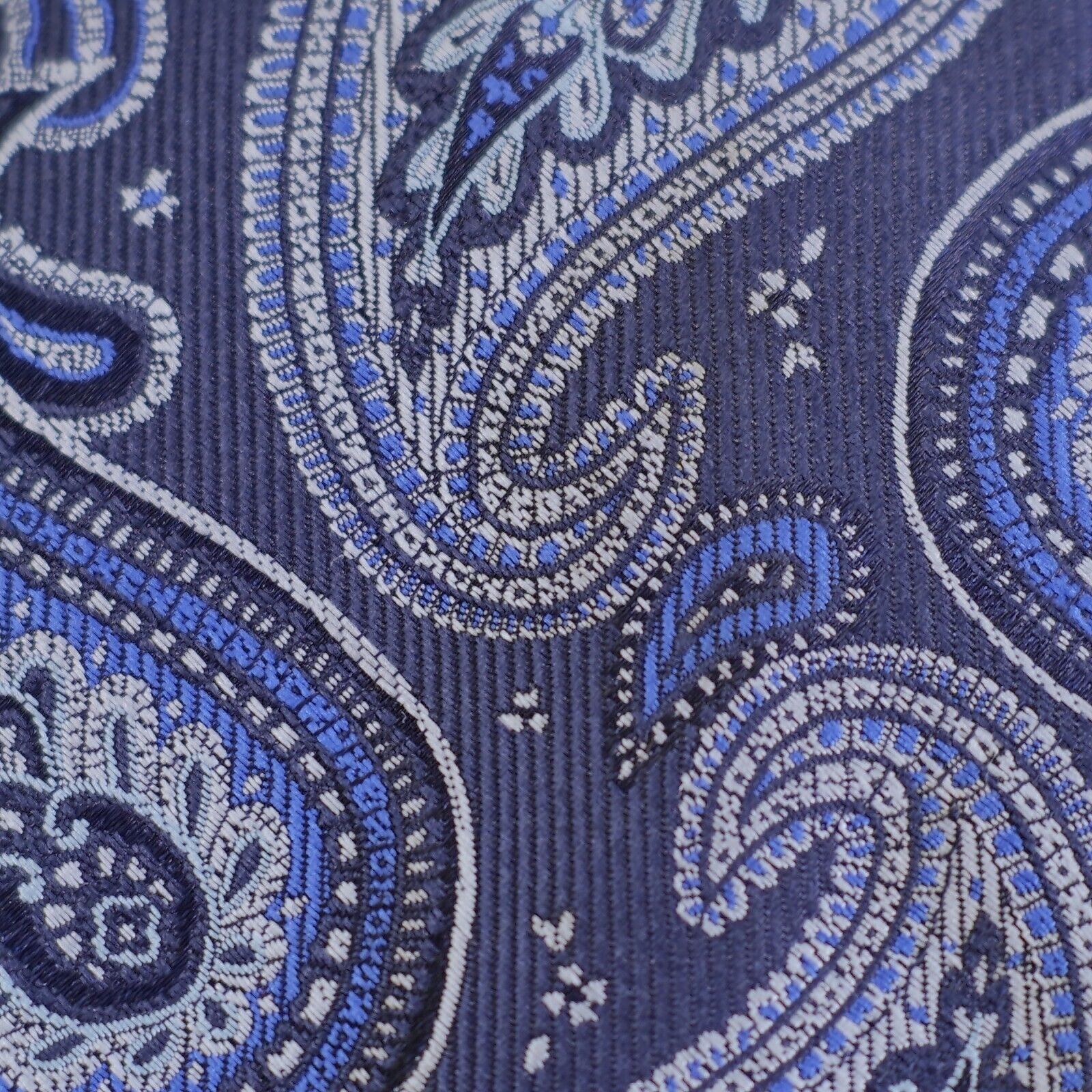 Designer Nick Graham Everywhere Blue Paisley Woven Polyester Long Ski Size ONE SIZE - 2 Thumbnail