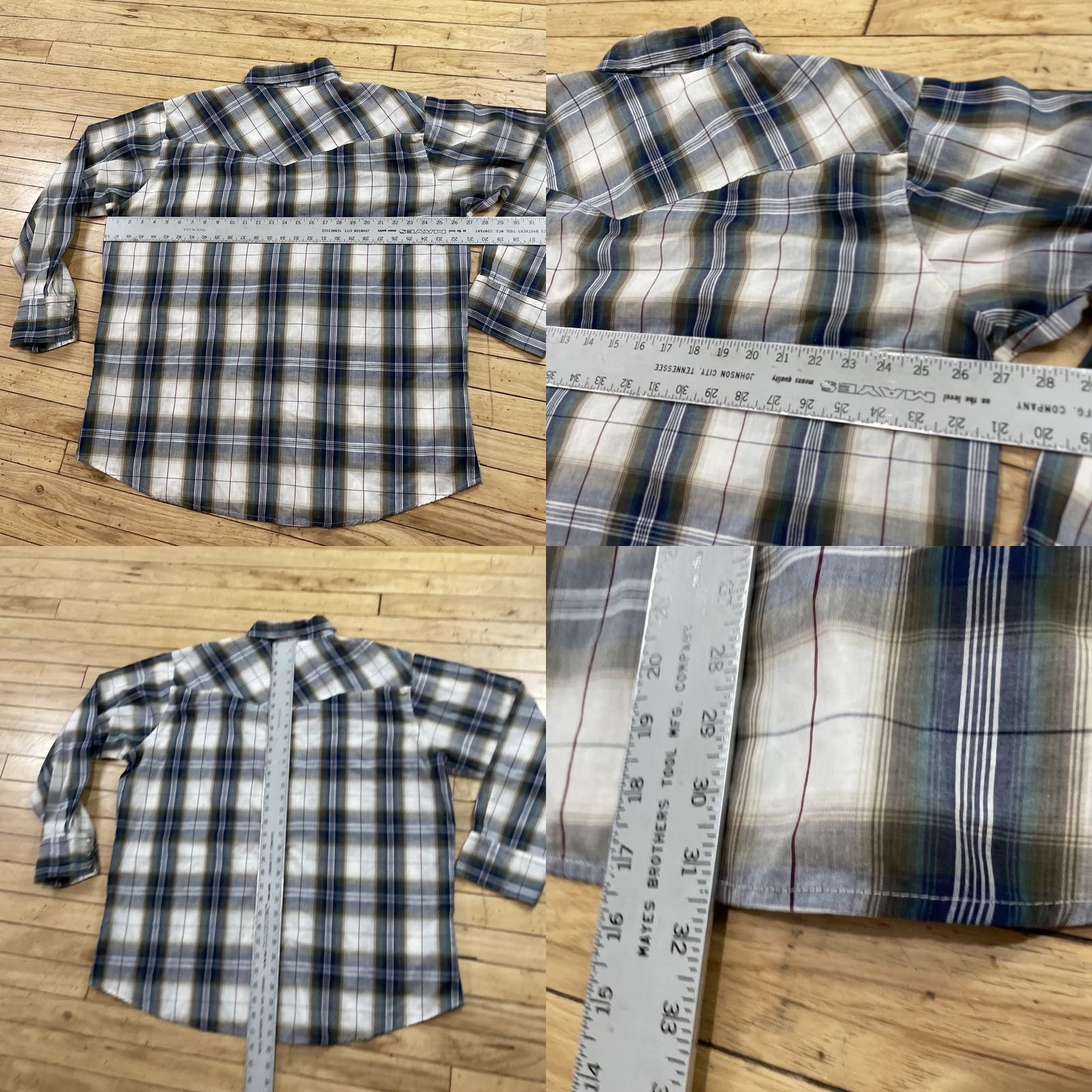 Vintage BIT & BRIDLE Pearl Snap Western Shirt Men 2X Vtg Cowbow WorkWear Brushpopper 2XL Size US XXL / EU 58 / 5 - 8 Thumbnail