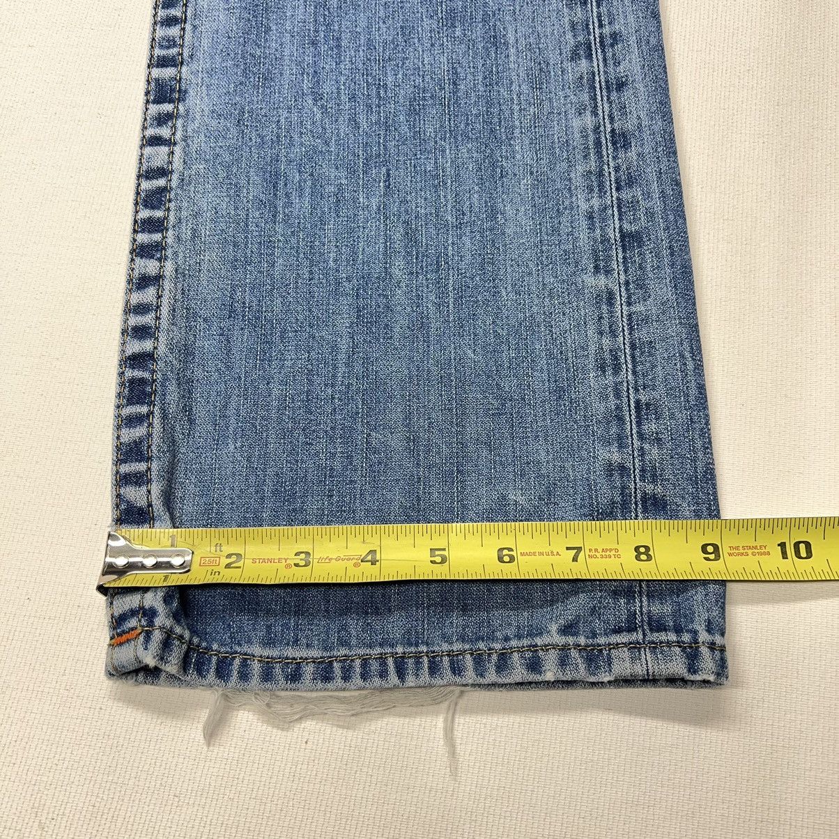 True Religion True Religion Jeans Blue Straight Flap Denim Ricky Washed Size US 36 / EU 52 - 18 Thumbnail