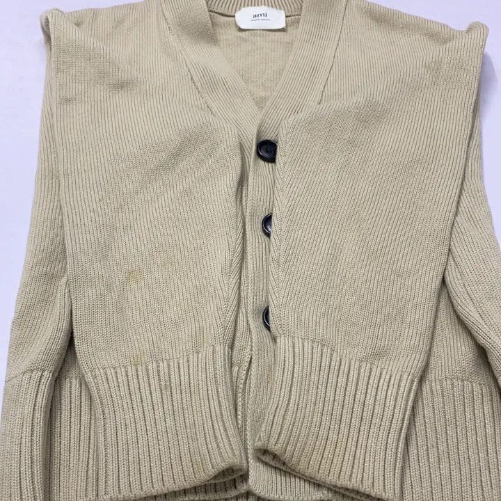 AMI AMIPARIS Casual Love Heart Knit Cardigan -2507 Size US M / EU 48-50 / 2 - 4 Thumbnail