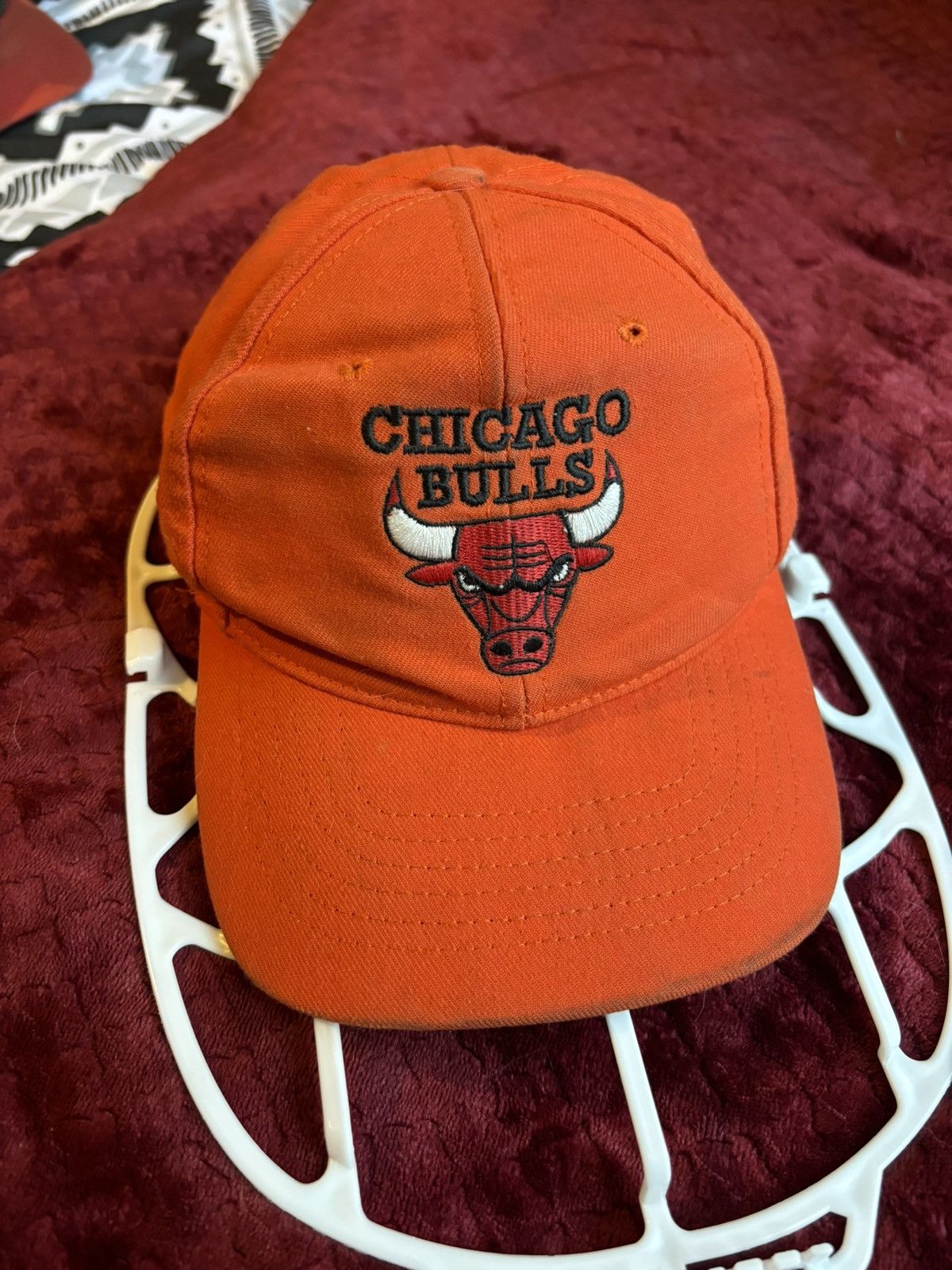 NBA × Vintage Vintage 90’s NBA Chicago Bulls Orange SnapBack Hat Size ONE SIZE - 1 Thumbnail