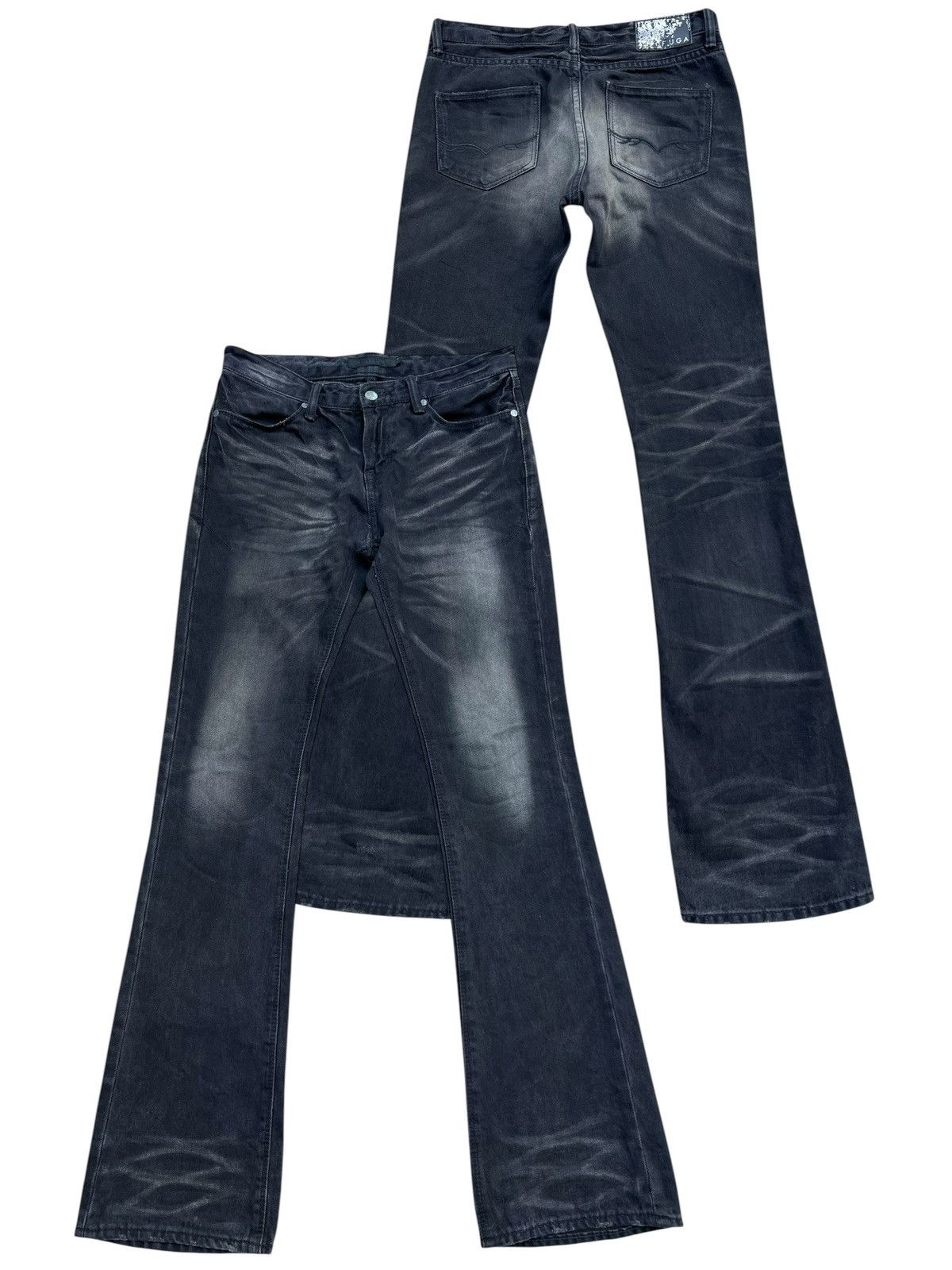 パンツ \"GOSTAR DE FUGA\" Damage Zip Denim GOSTAR DE FUGA