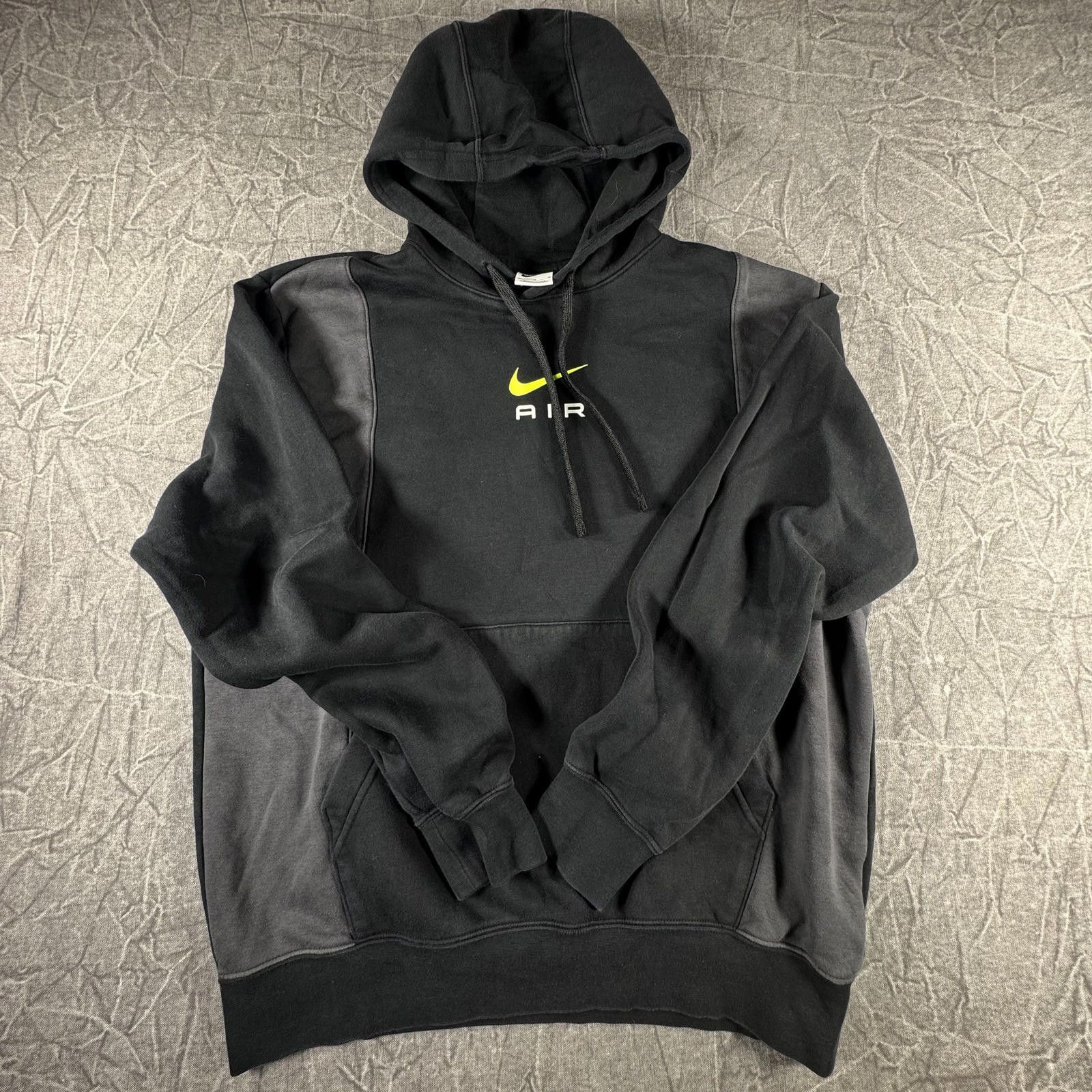 Nike Sweater Men's M Black Grey Air Max Fleece FV0167-010