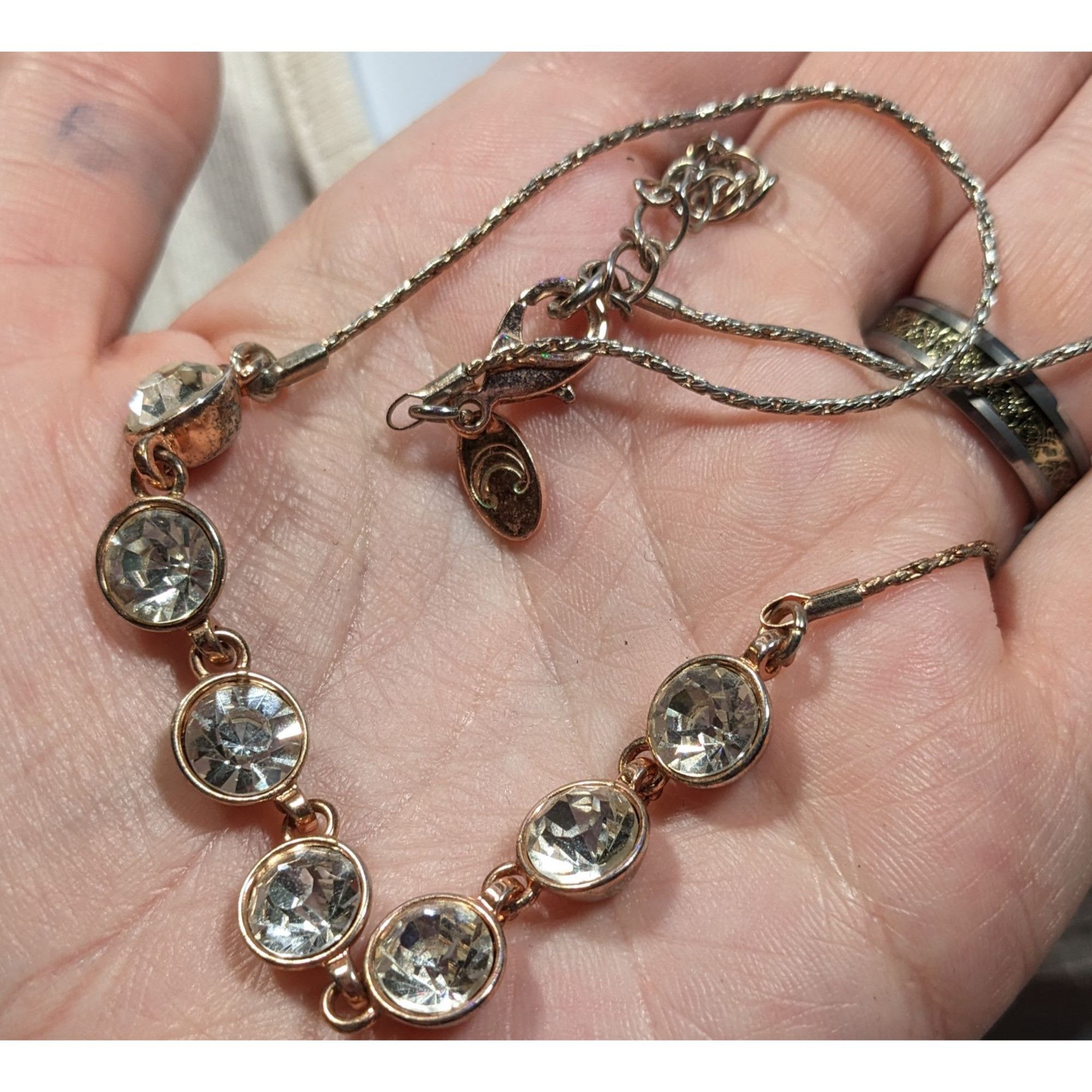 Other Charming Charlie Casual Glam Gold Tone Glass Stone Gemmed Ne Size ONE SIZE - 6 Thumbnail