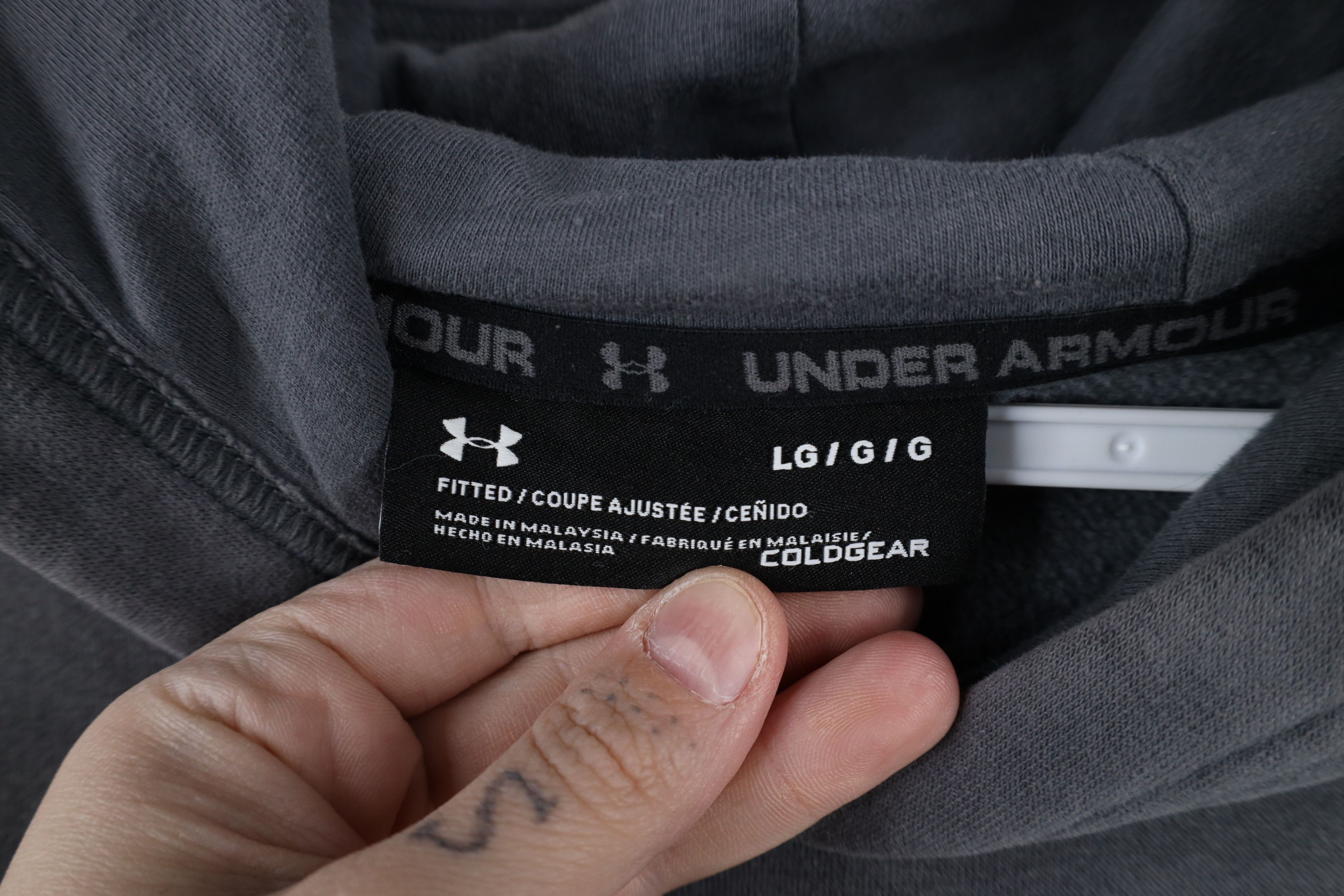 Under Armour × Vintage Under Armour x Project Rock Spell Respect Hoodie Sweatshirt Size US L / EU 52-54 / 3 - 10 Thumbnail