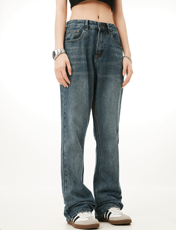 Japanese Brand × Jean American retro blue men's loose casual flared jeans Size US 32 / EU 48 - 4 Thumbnail
