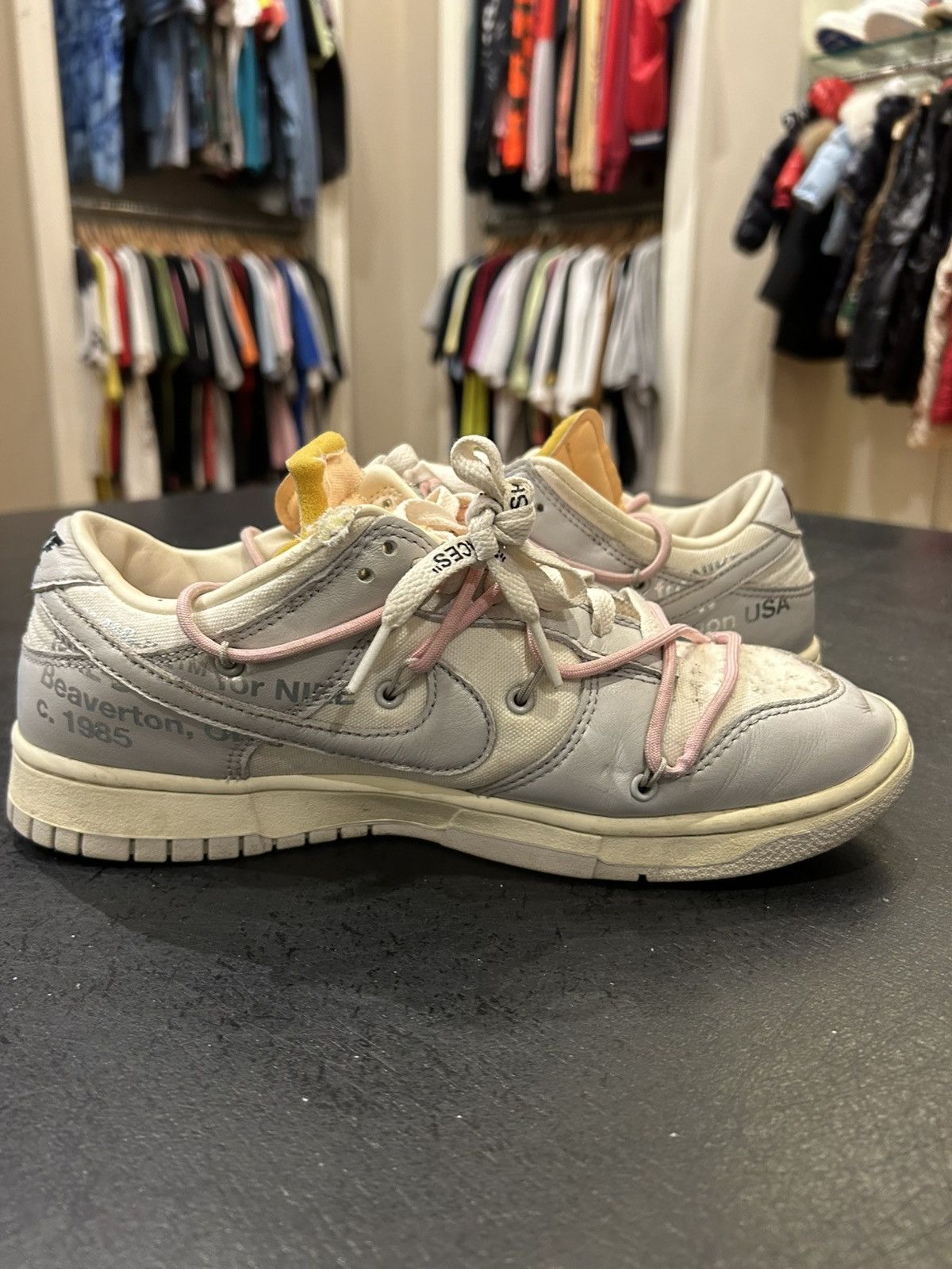 Nike × Off-White Nike Dunk Low ‘Off-White Lot 09’ Size US 9 / EU 42 - 4 Thumbnail