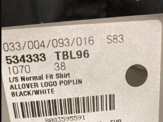 Balenciaga o1la1rc1a1124 Normal Fit Allover Logo Shirt in Black/White Size US S / EU 44-46 / 1 - 8 Thumbnail