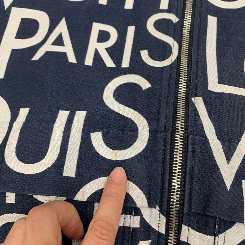 Louis Vuitton LOUIS VUITTON Blue Full Print Bombardment Jacket Size US L / EU 52-54 / 3 - 9 Thumbnail