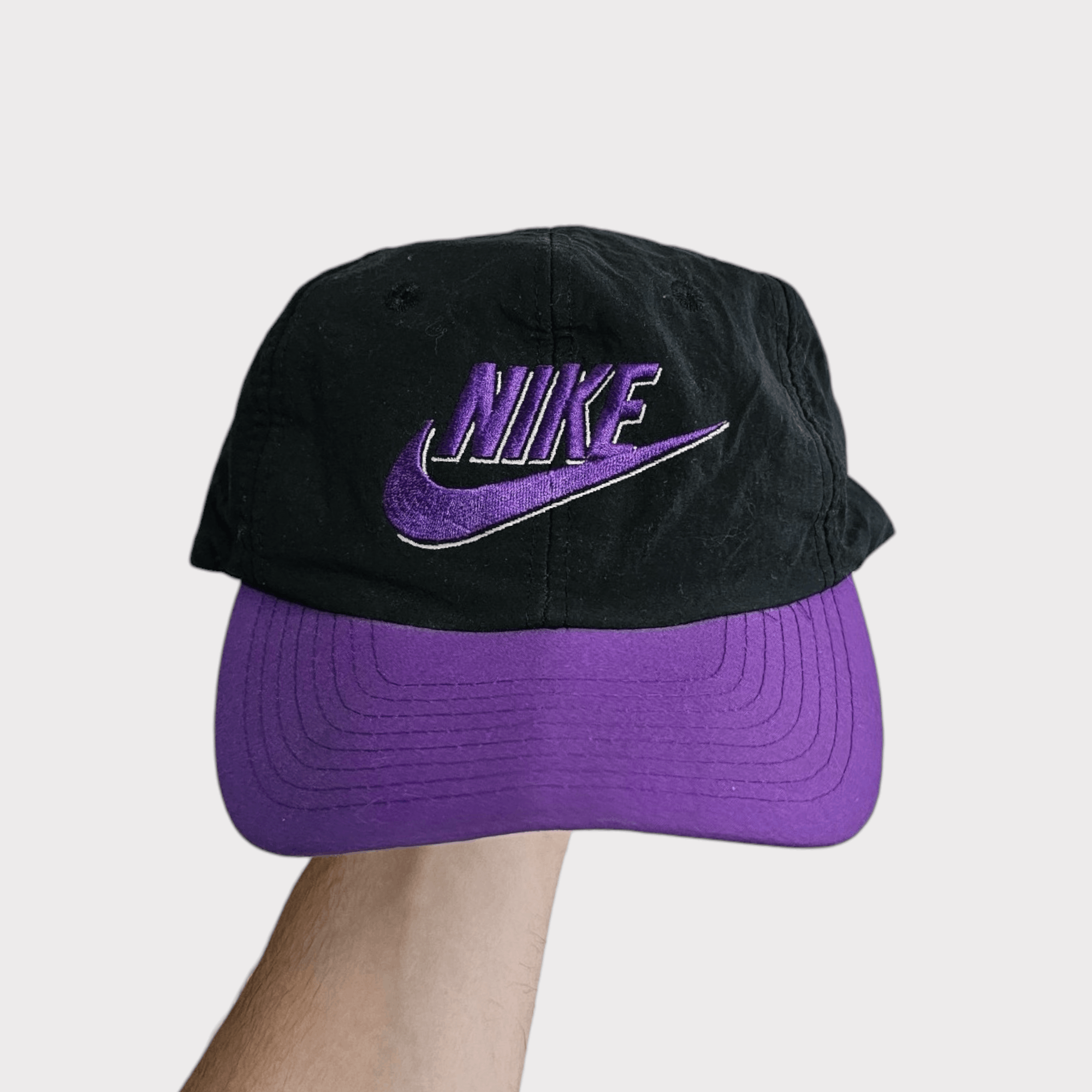Nike Nike Vintage 90's Purple Hat Size ONE SIZE - 1 Thumbnail