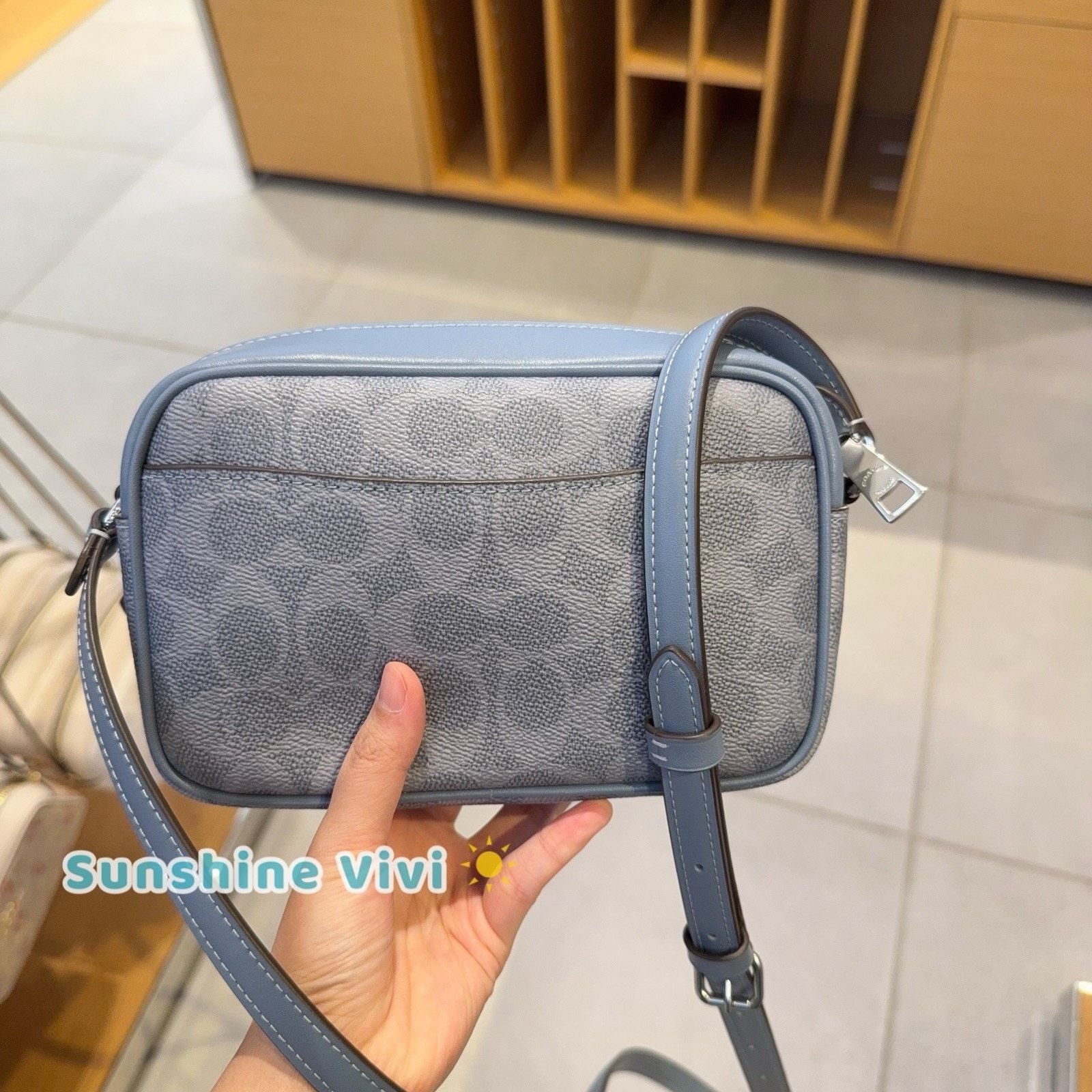 Coach NWT Coach Mini Jamie Camera Bag Silver/Chambray Cy752 Size ONE SIZE - 3 Thumbnail