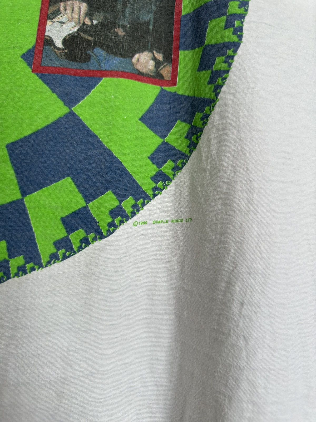 Band Tees Vintage 1989 Simple Minds Scotish Britpop Band Tee Size US XL / EU 56 / 4 - 4 Thumbnail