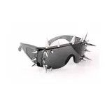 Designer × Electric Visual × Japanese Brand Goth Punk Spiked Oversized Black Sunglasses Size ONE SIZE - 3 Thumbnail