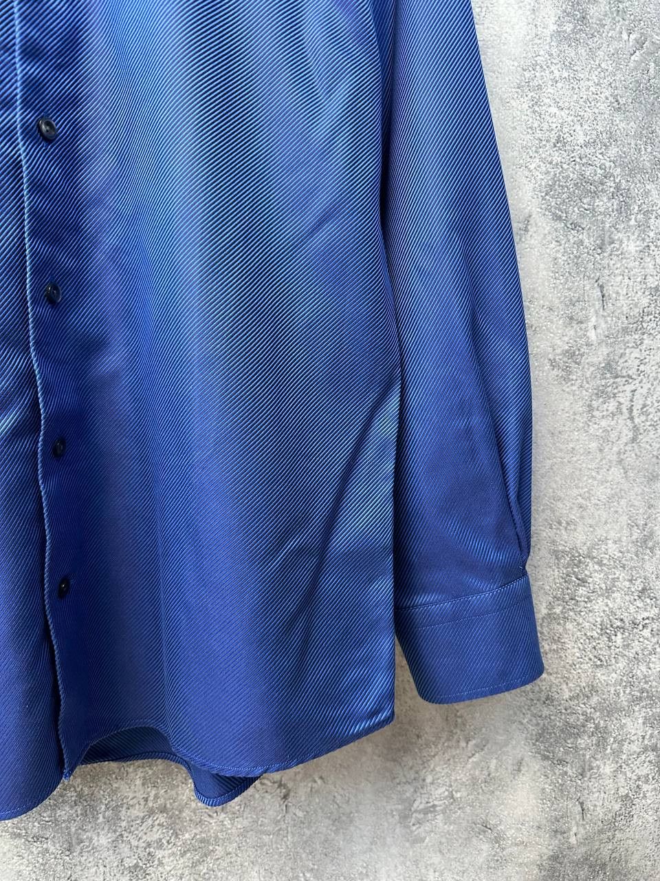 Eton ETON Contemporary Striped Gradient Blue Button Up Shirt Size US M / EU 48-50 / 2 - 9 Thumbnail