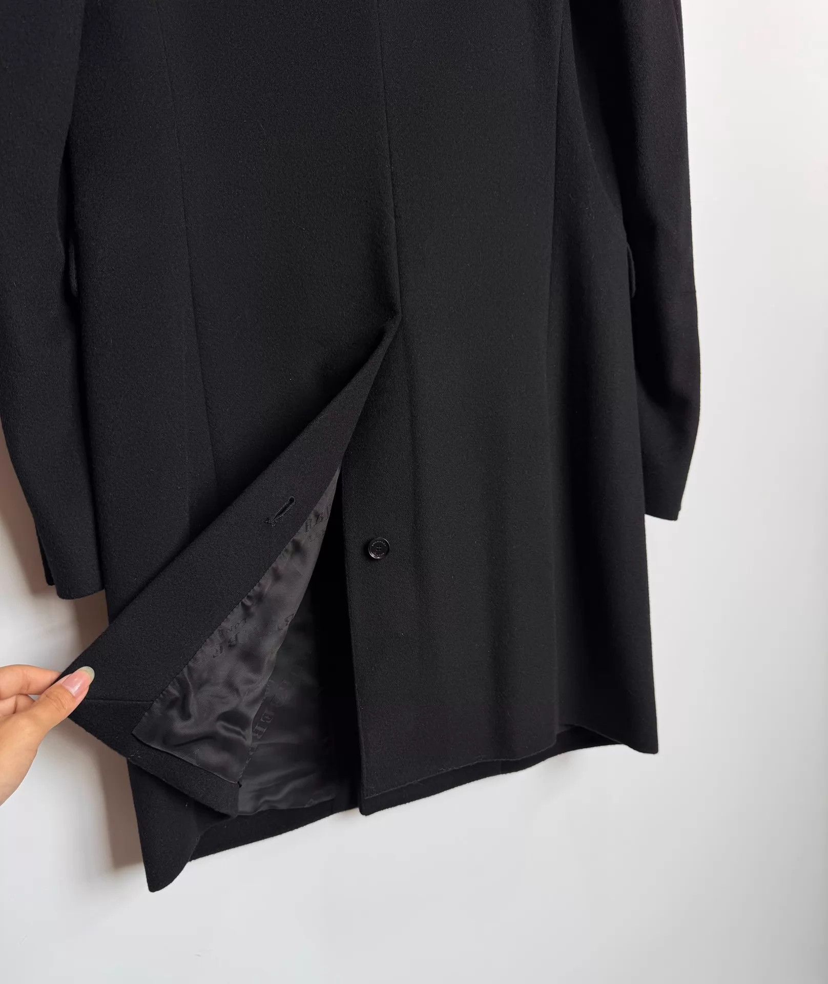 Burberry Burberry Double-Breasted Black Overcoat 48 (98 New) Size US M / EU 48-50 / 2 - 6 Thumbnail