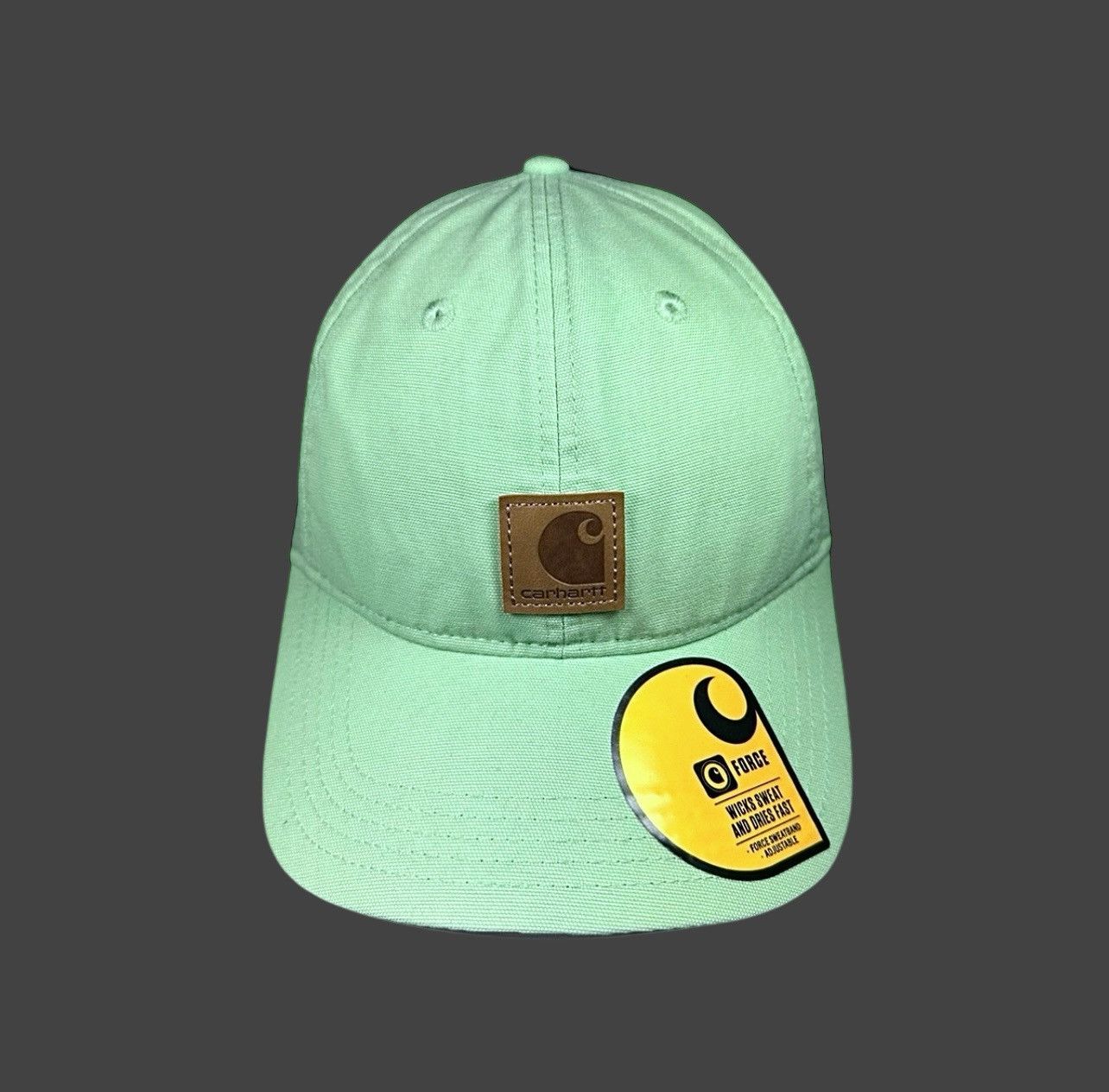Carhartt Carhartt Men’s Force Light Green Baseball Hat Sz OS Size ONE SIZE - 7 Thumbnail