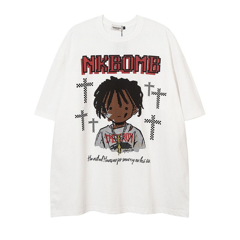 Japanese Brand × Vintage Street Fashion Cartoon Boy Print Men's T-shirt Size US L / EU 52-54 / 3 - 1 Thumbnail