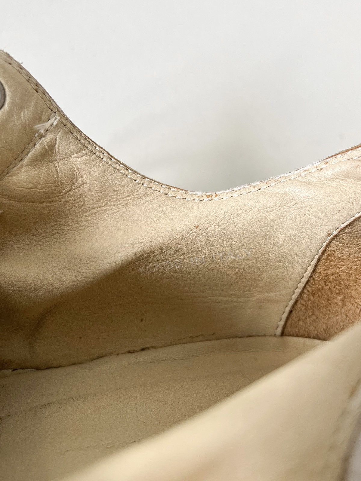 Rick Owens Rick Owens White Painted Leather Low Ramones Size US 8 / EU 41 - 17 Thumbnail