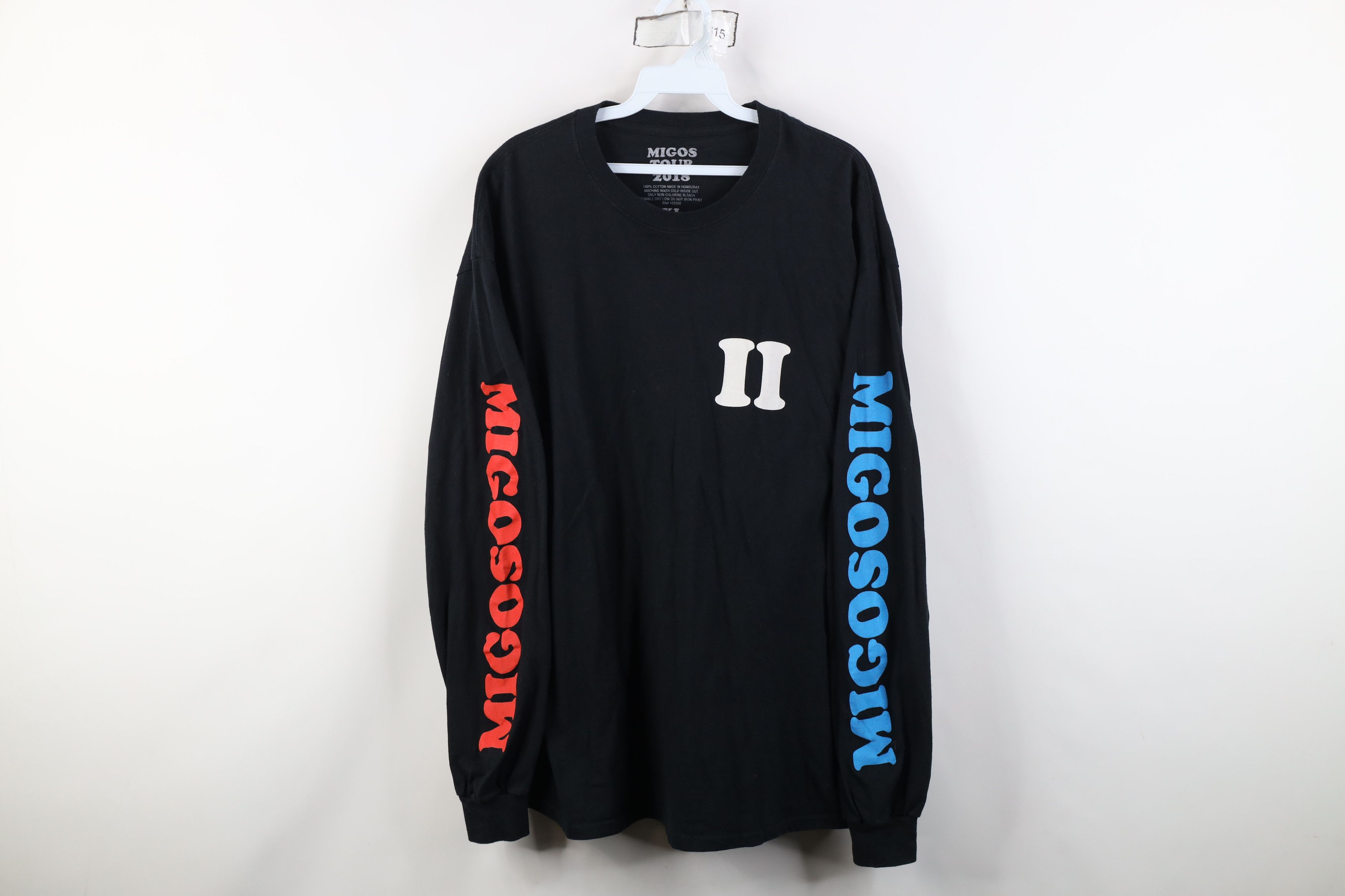 Vintage Y2K Migos Tour 2018 Takeoff Long Sleeve Rap Tee T-Shirt Size US XL / EU 56 / 4 - 1 Thumbnail