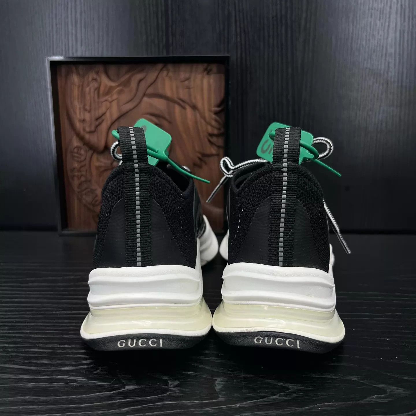Gucci Gucci Run Black Sneakers Women's 37 New W/ Box Size US 6.5 / IT 36.5 - 8 Thumbnail