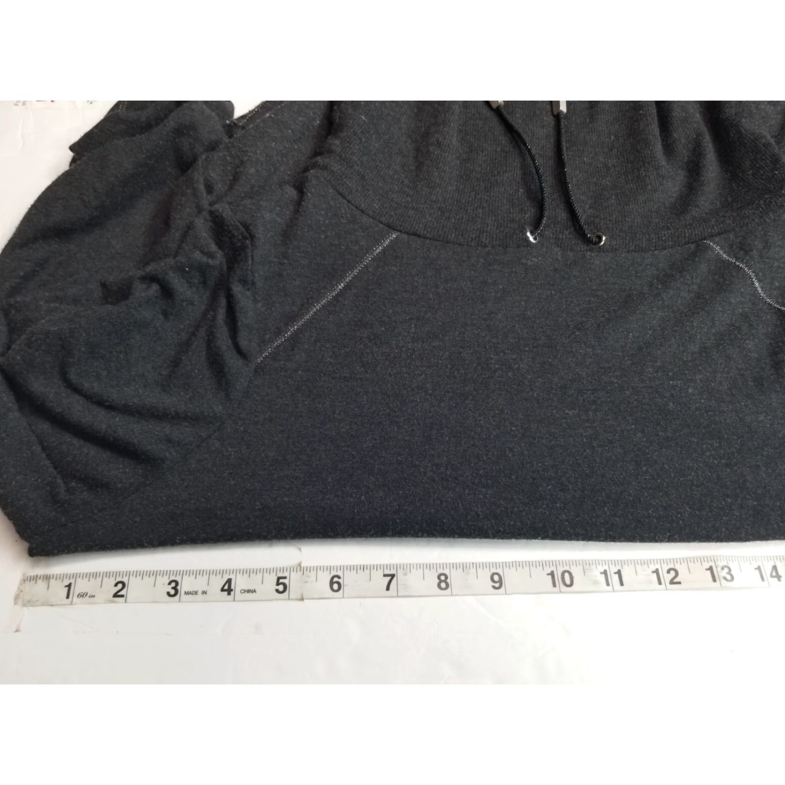Vintage Chico's Zenergy Cowl Neck Sweater Top Blouse Size M Dark Gray Marled Long Sleeve Womens Regular Knit Pullover Casual Travel Modern Basic - 1 Size M / US 6-8 / IT 42-44 - 3 Thumbnail