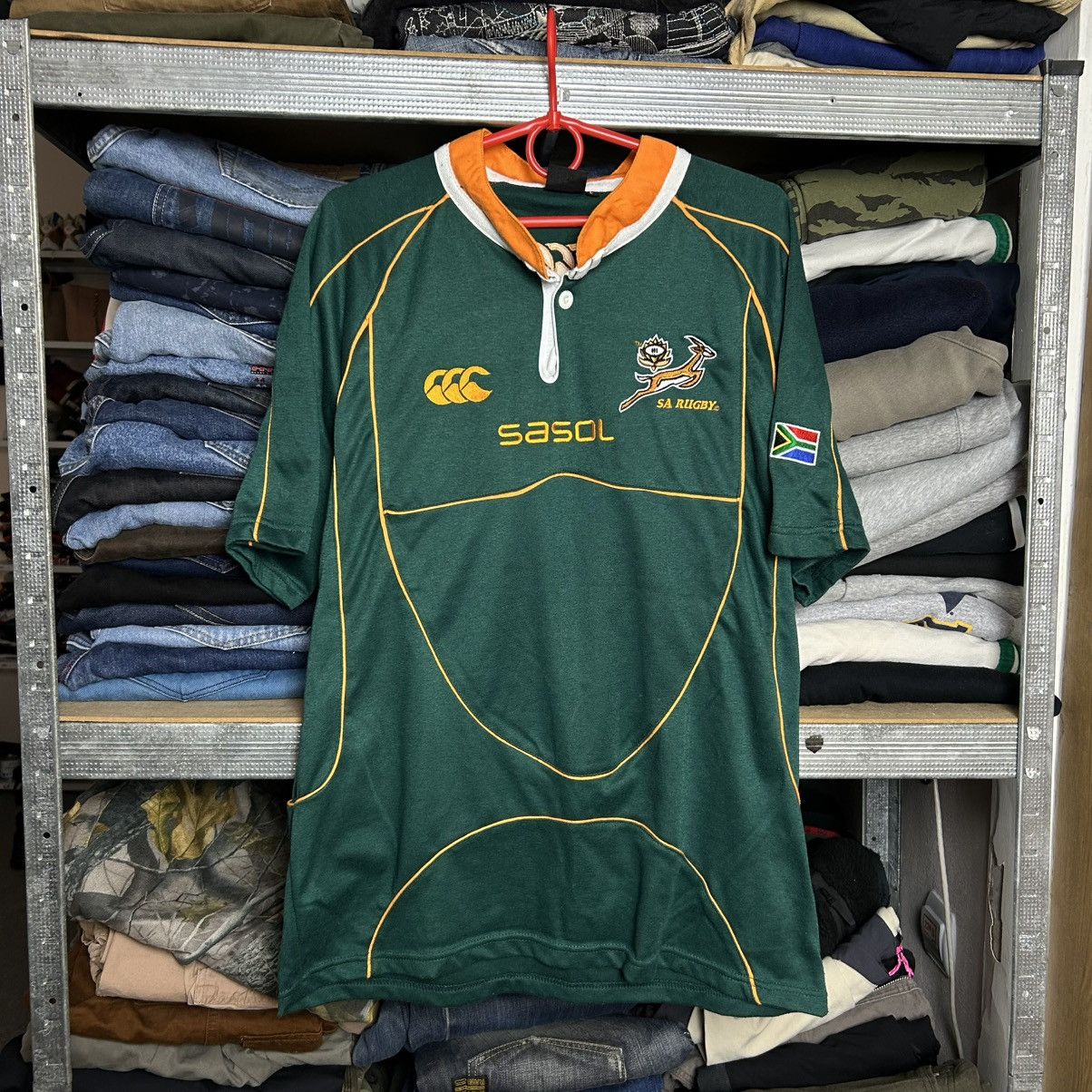 Canterbury of New Zealand Vintage Canterbury South Africa 90’s Rugby sportswear hersey Size US L / EU 52-54 / 3 - 1 Thumbnail