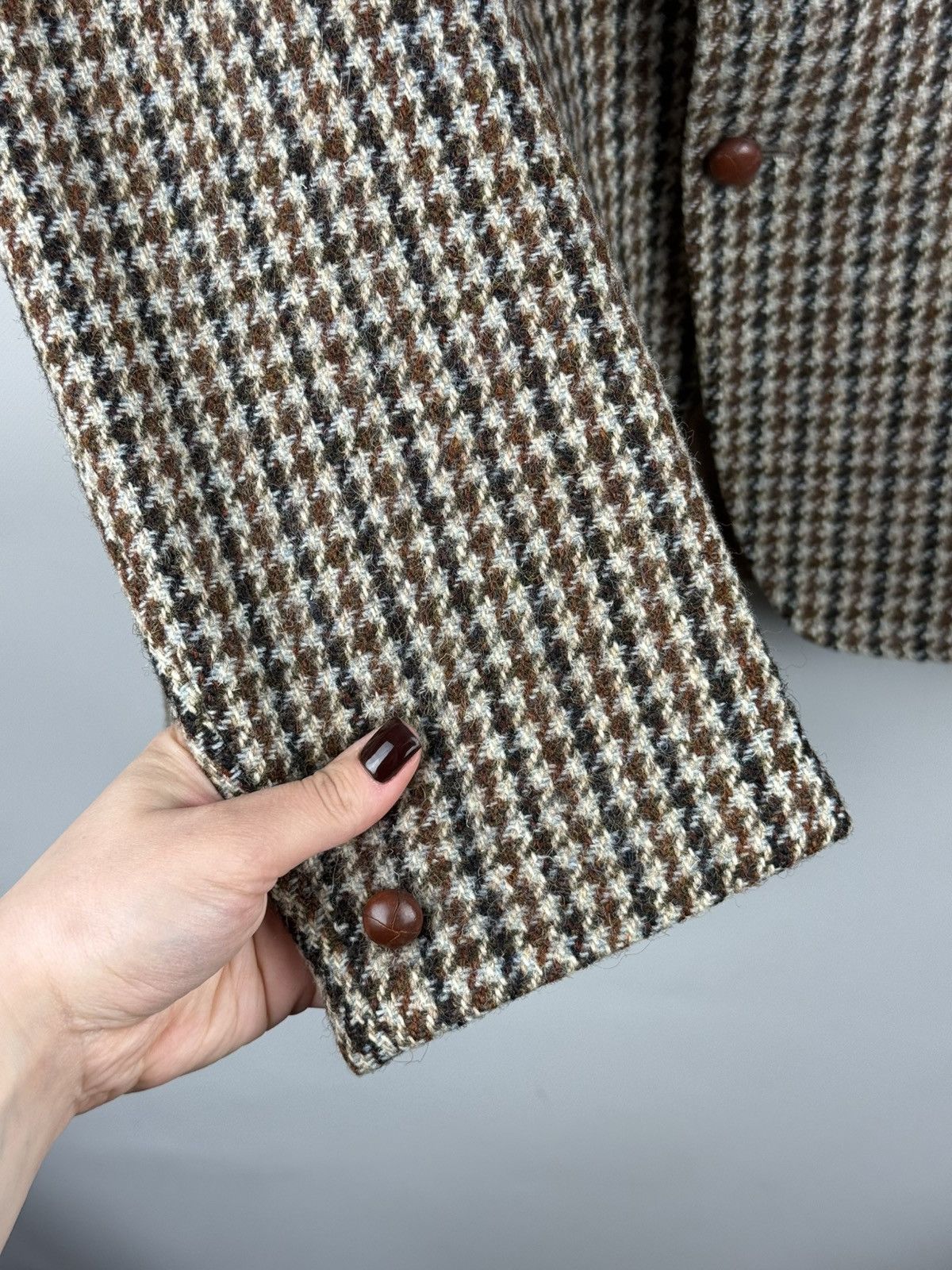 Harris Tweed Harris Tweed Vintage Herringbone Blazer Jacket Sportcoat Size 40R - 10 Thumbnail