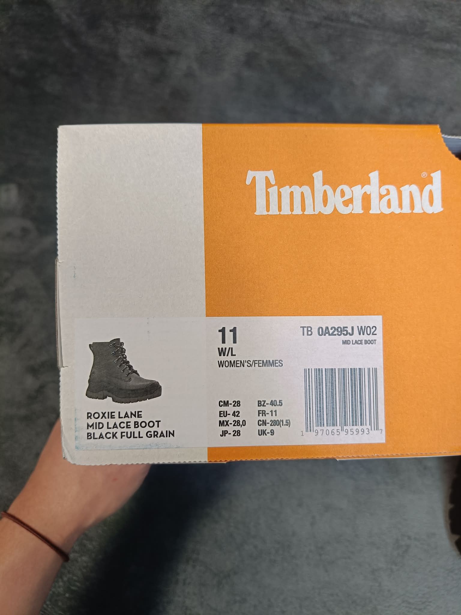 Timberland Timberland Roxie Lane Mid Lace Boot Black Full Grain 42eu Size US 11 / IT 41 - 16 Thumbnail