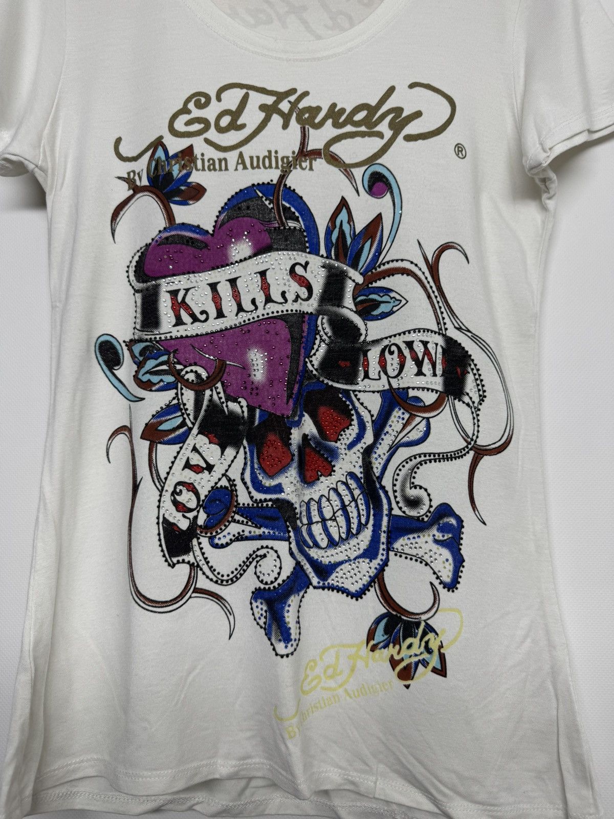 Ed Hardy Vintage Ed Hardy Rare Christian Audigier T-Shirt Size M / US 6-8 / IT 42-44 - 1 Thumbnail